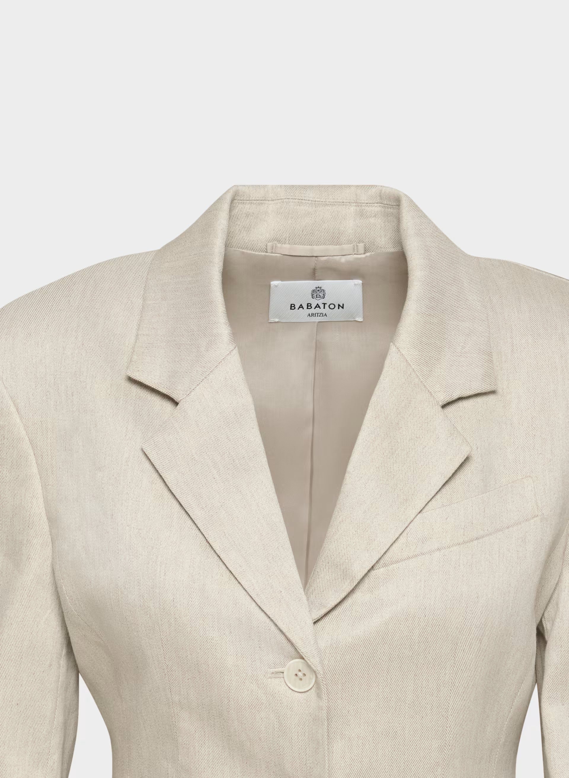 Standout Linen Blazer - UNDYED DARK ECRU