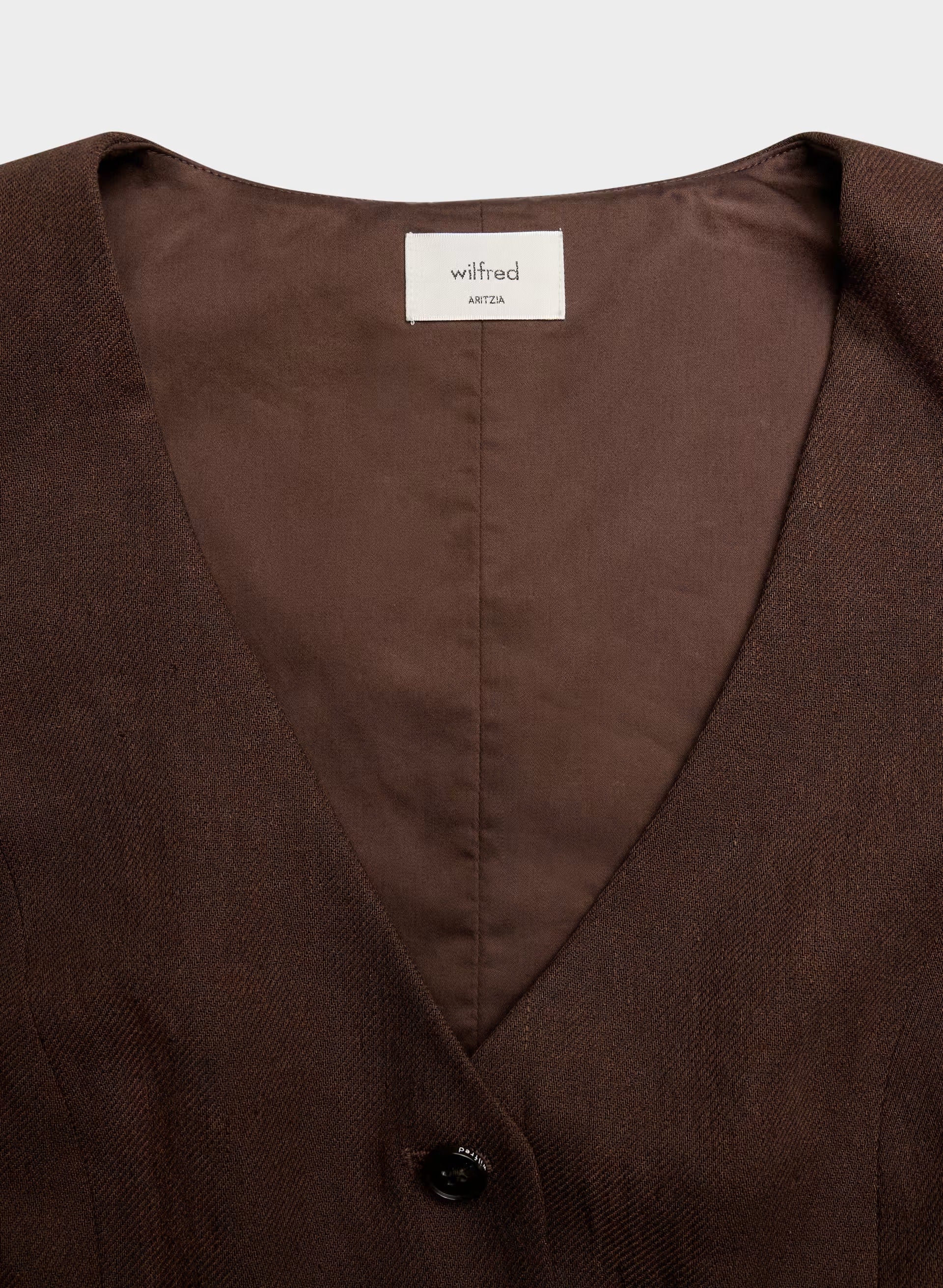 Pacino Vest - PowerLinen™ - RICH MOCHA BROWN