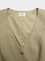 Pacino Vest - PowerLinen™ - MARTINI OLIVE
