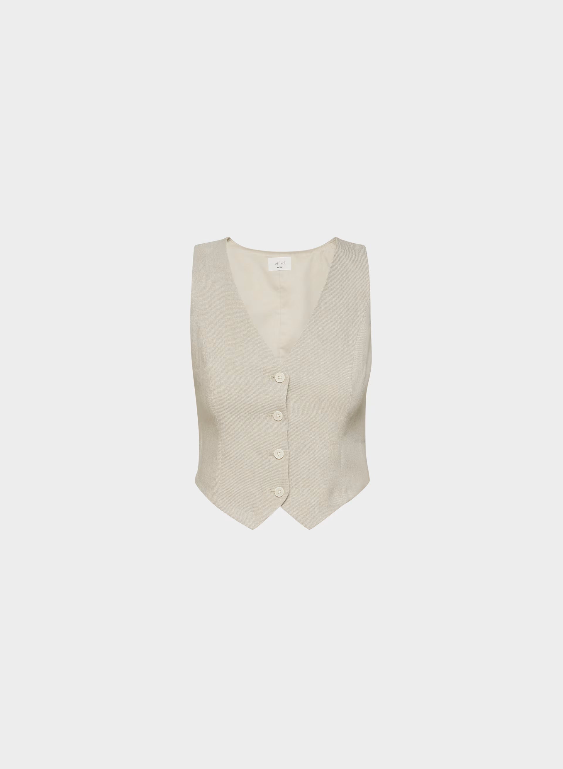 Pacino Vest - PowerLinen™ - UNDYED DARK ECRU