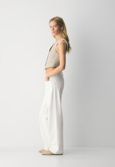 Pacino Vest - PowerLinen™ - UNDYED DARK ECRU