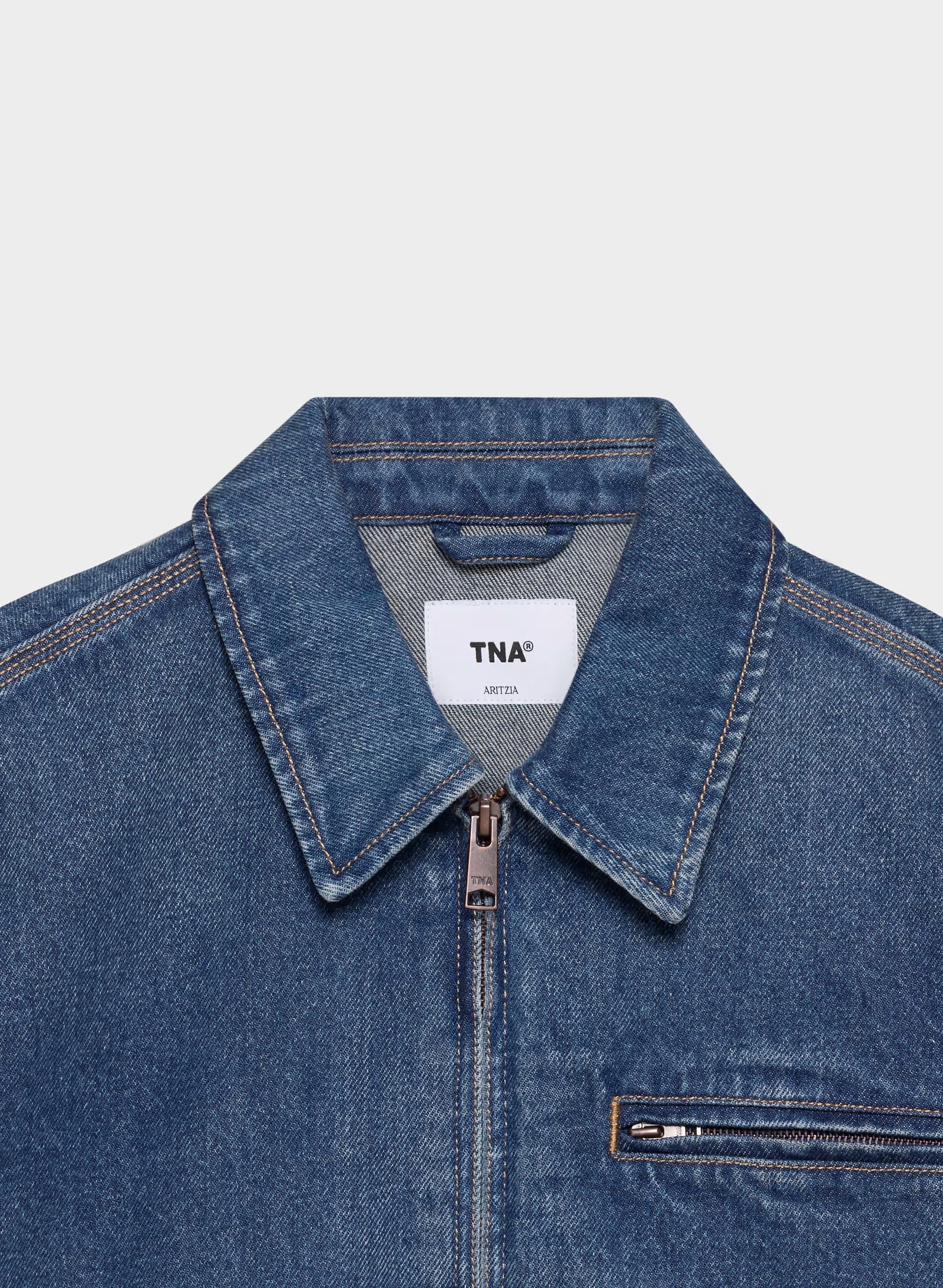 Barkley Lightweight Denim Jacket - VINTAGE DARK BLUE