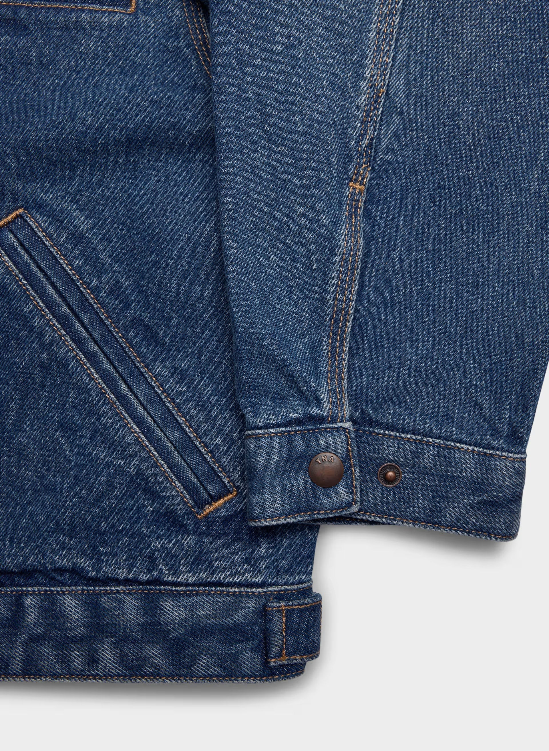 Barkley Lightweight Denim Jacket - VINTAGE DARK BLUE