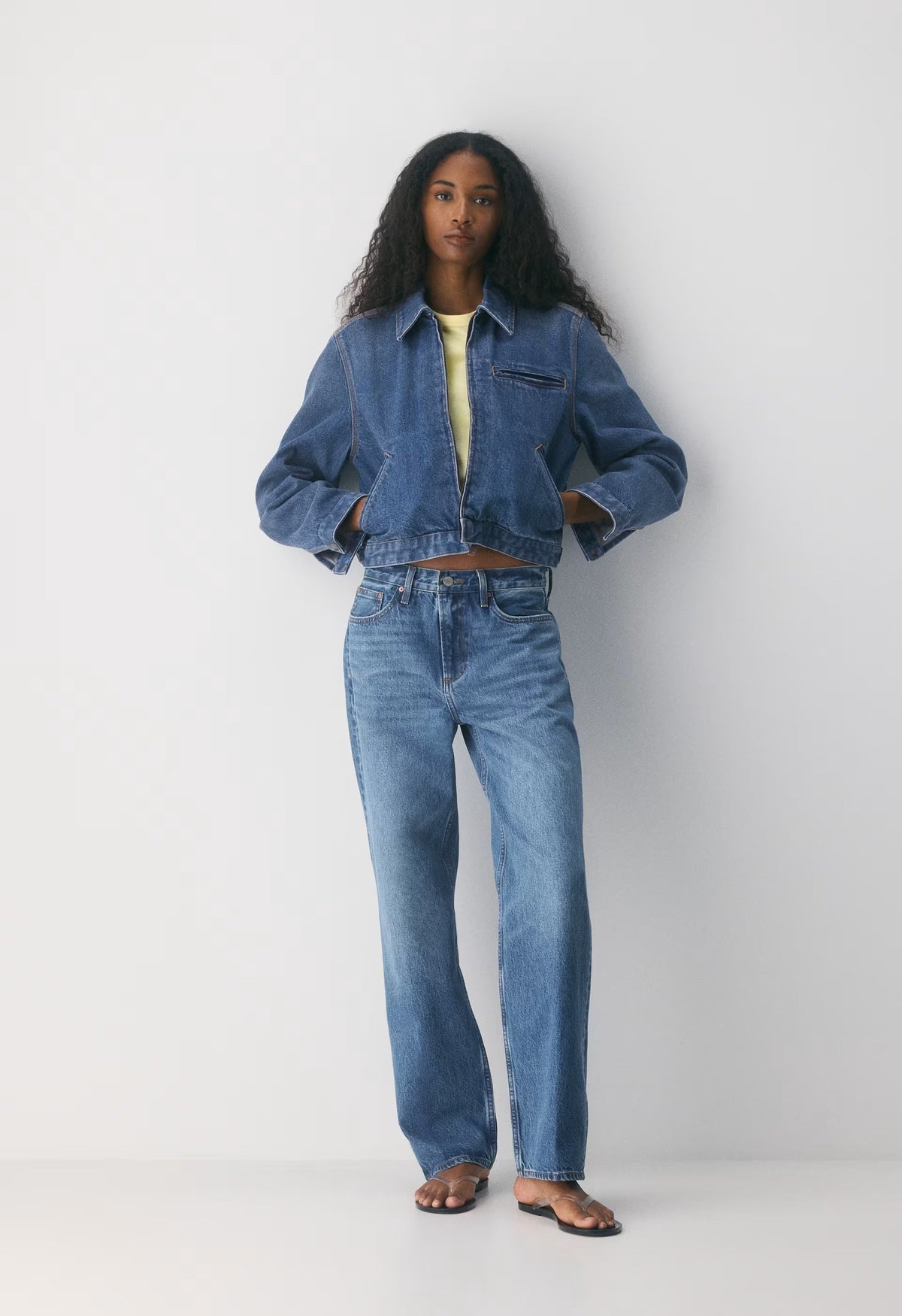 Barkley Lightweight Denim Jacket - VINTAGE DARK BLUE