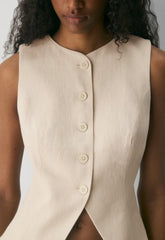 Regal Vest - PowerLinen™ - COOL BEIGE
