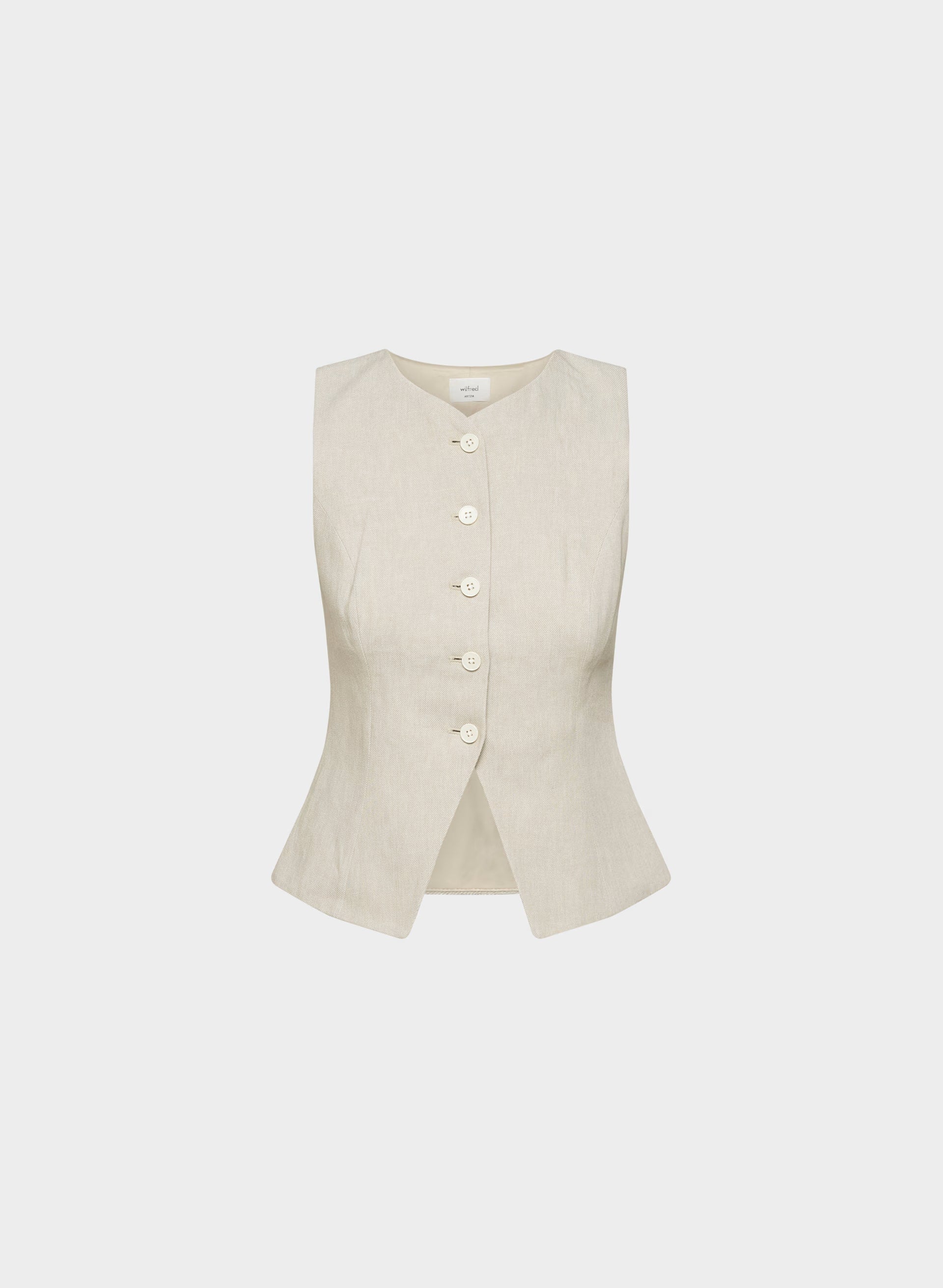 Regal Vest - PowerLinen™ - UNDYED DARK ECRU