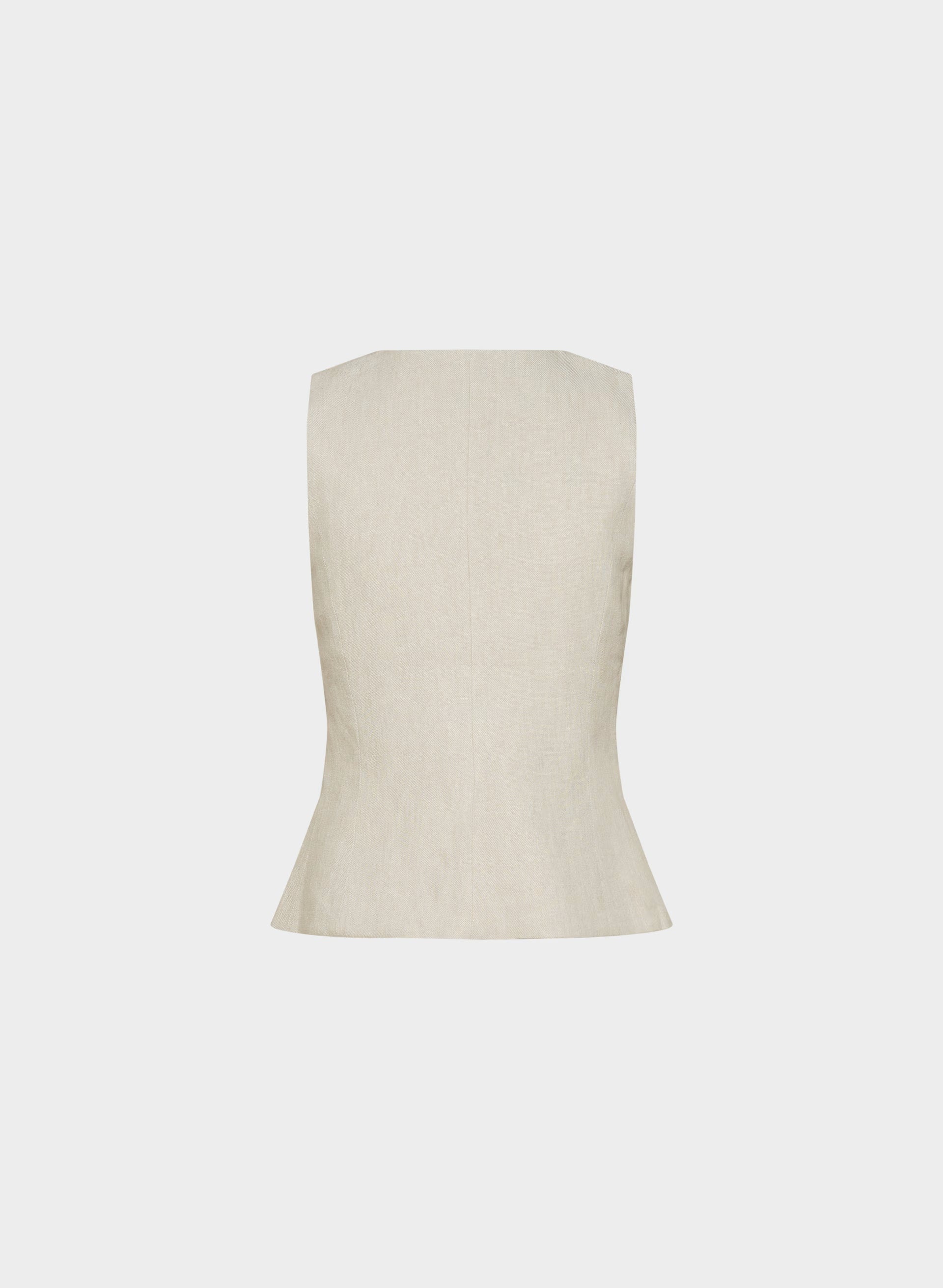 Regal Vest - PowerLinen™ - UNDYED DARK ECRU