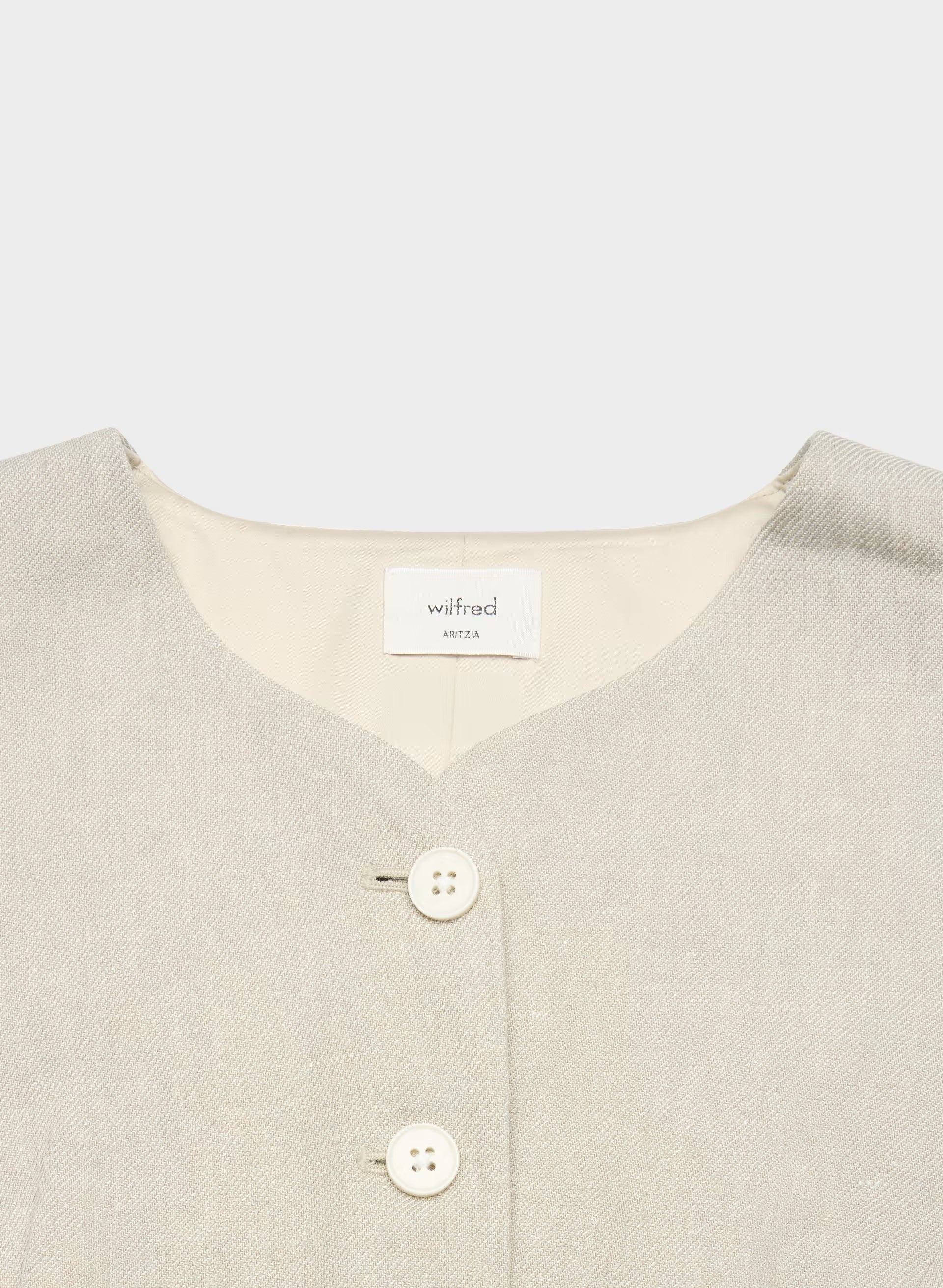 Regal Vest - PowerLinen™ - UNDYED DARK ECRU