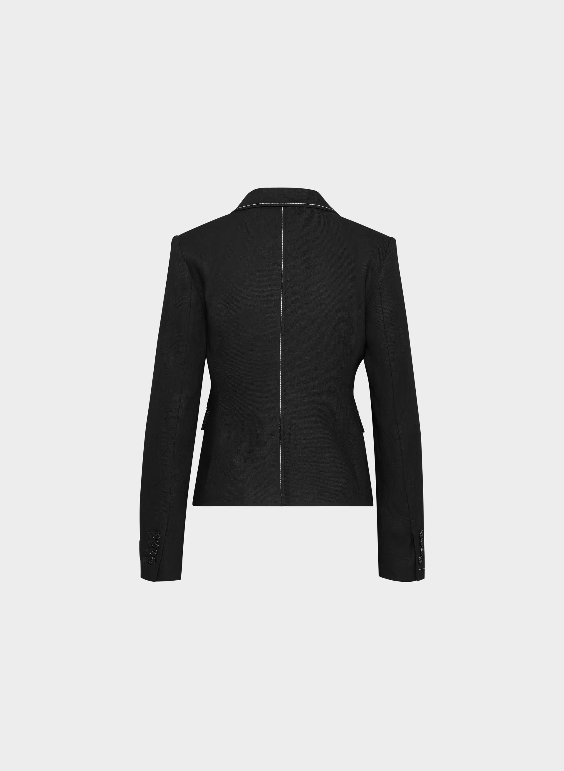 Etiquette Blazer - PowerLinen™ - BLACK/LIGHT BIRCH