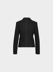 Etiquette Blazer - PowerLinen™ - BLACK/LIGHT BIRCH