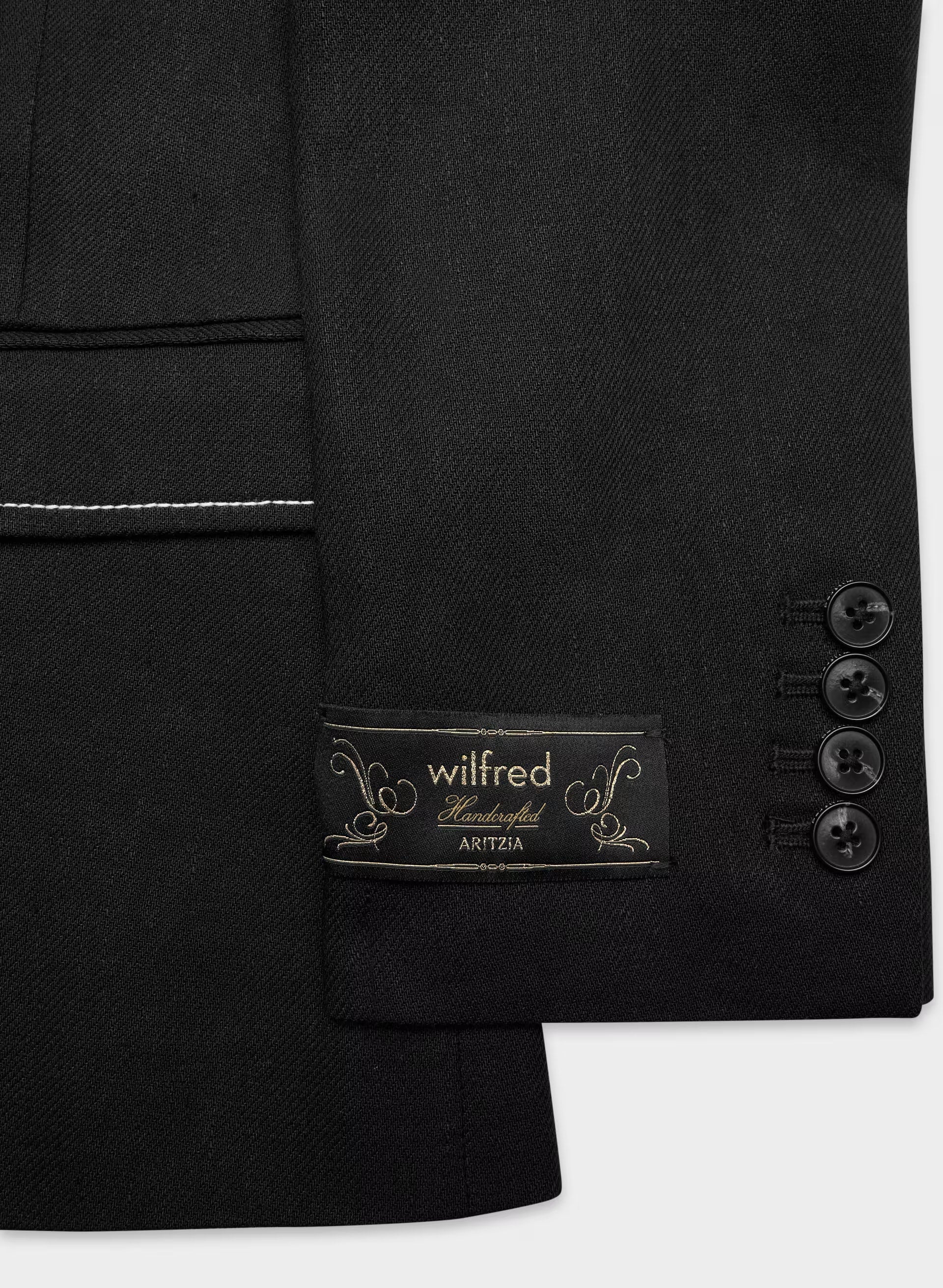 Etiquette Blazer - PowerLinen™ - BLACK/LIGHT BIRCH