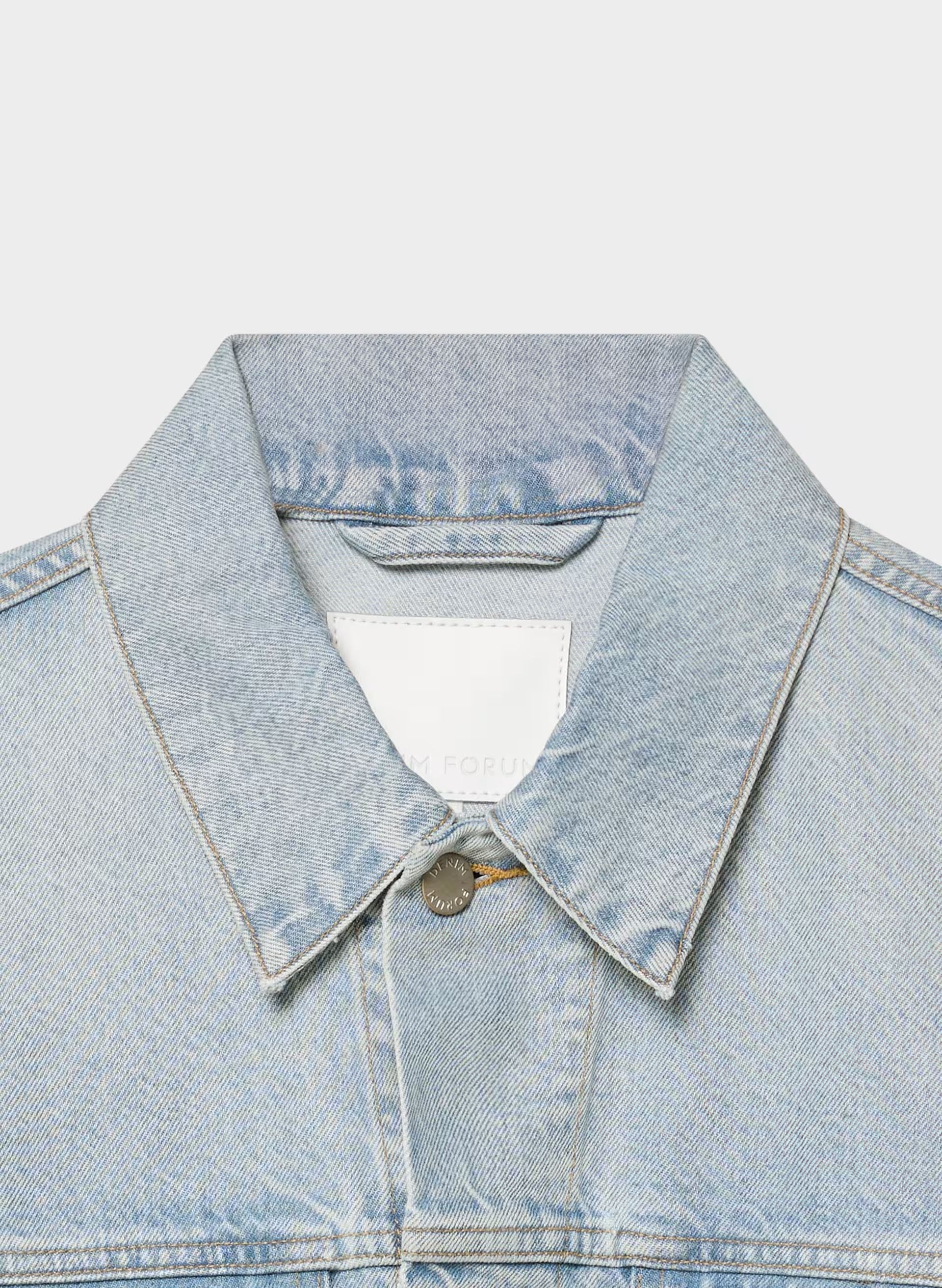 Denim Forum The ‘90s So-Soft Denim Jacket - 15 YRS BRL THR BLEU