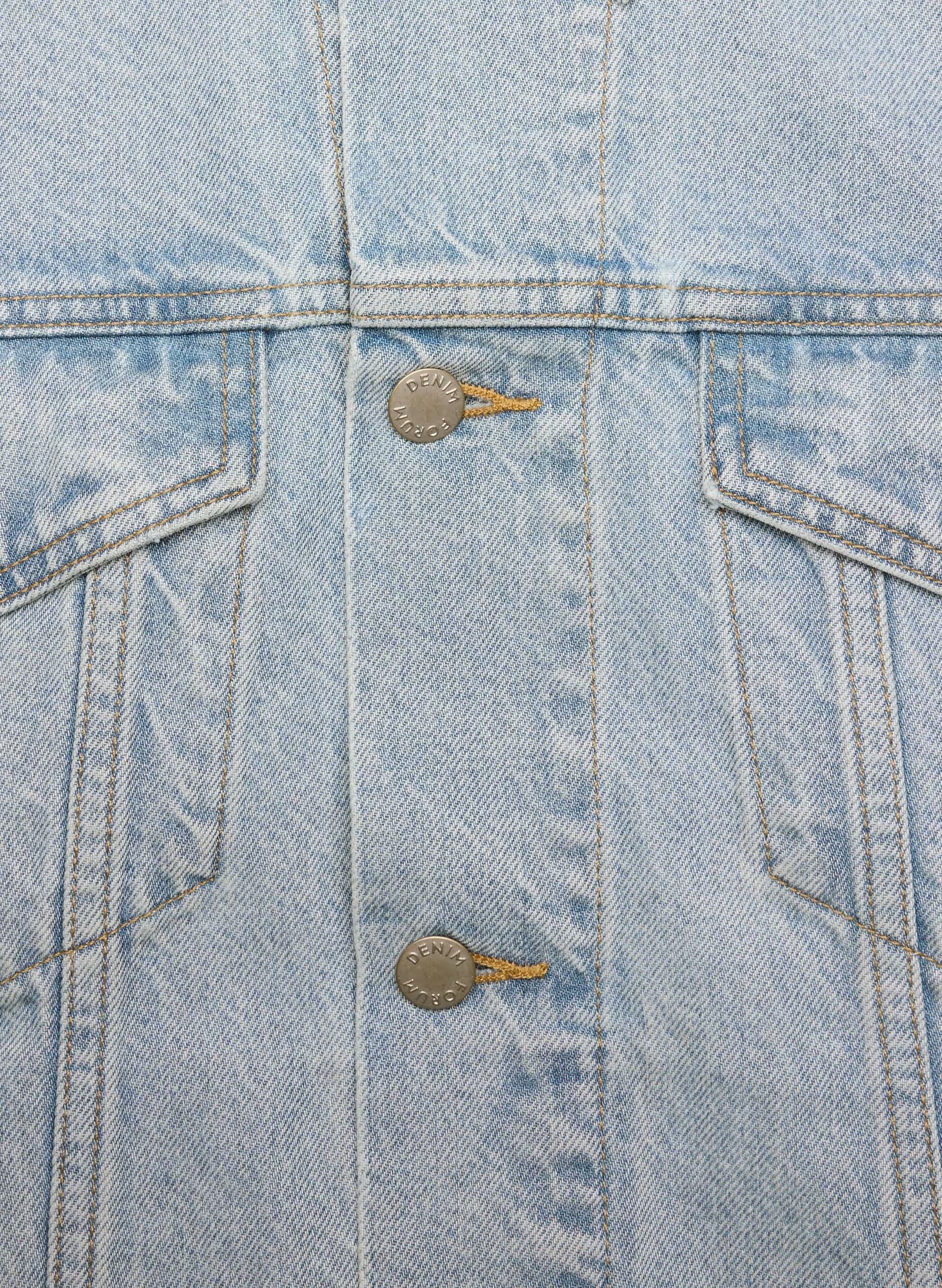 Denim Forum The ‘90s So-Soft Denim Jacket - 15 YRS BRL THR BLEU