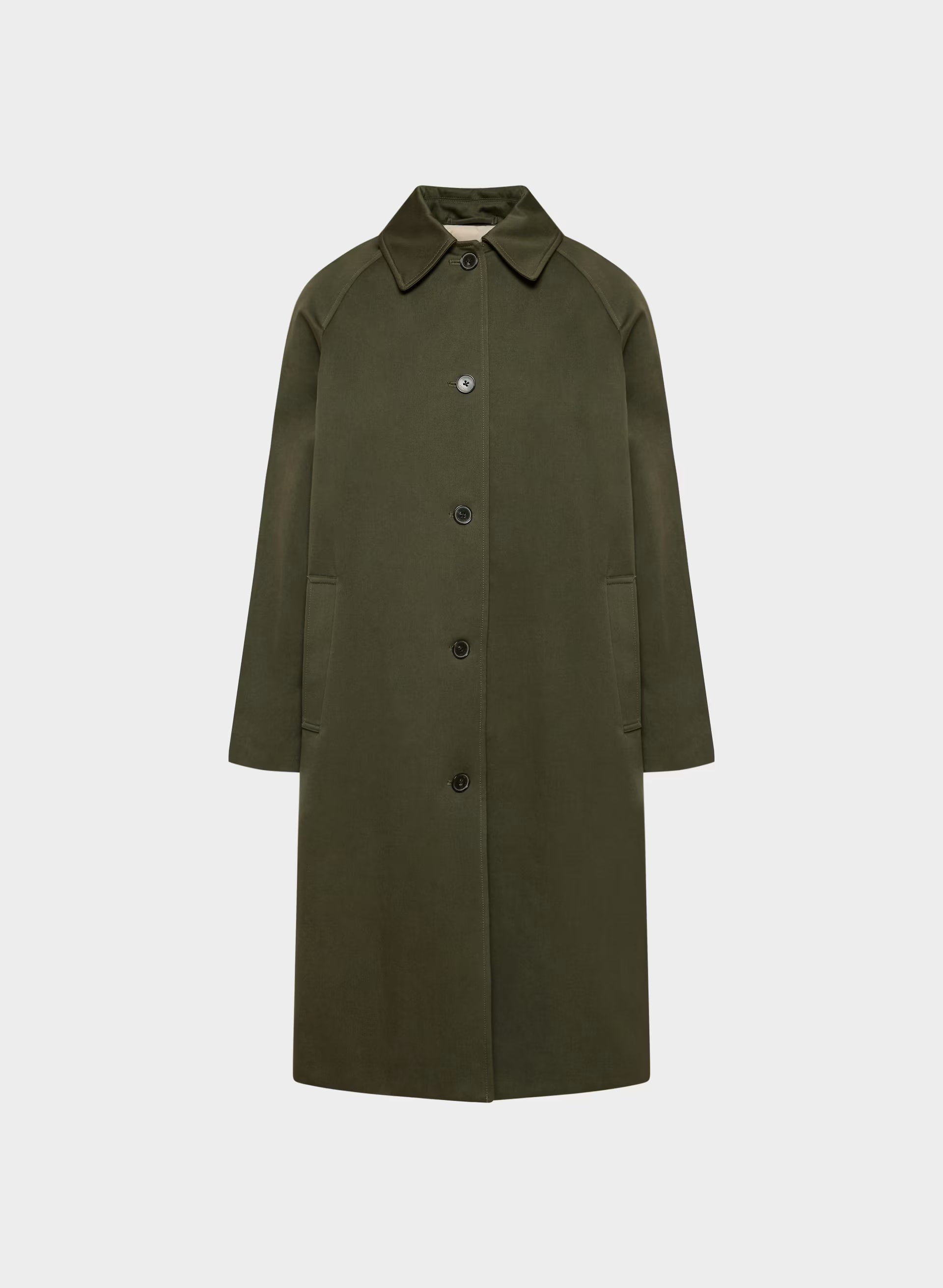The Regent Trench Coat - Rich Twill - DARK OLIVE