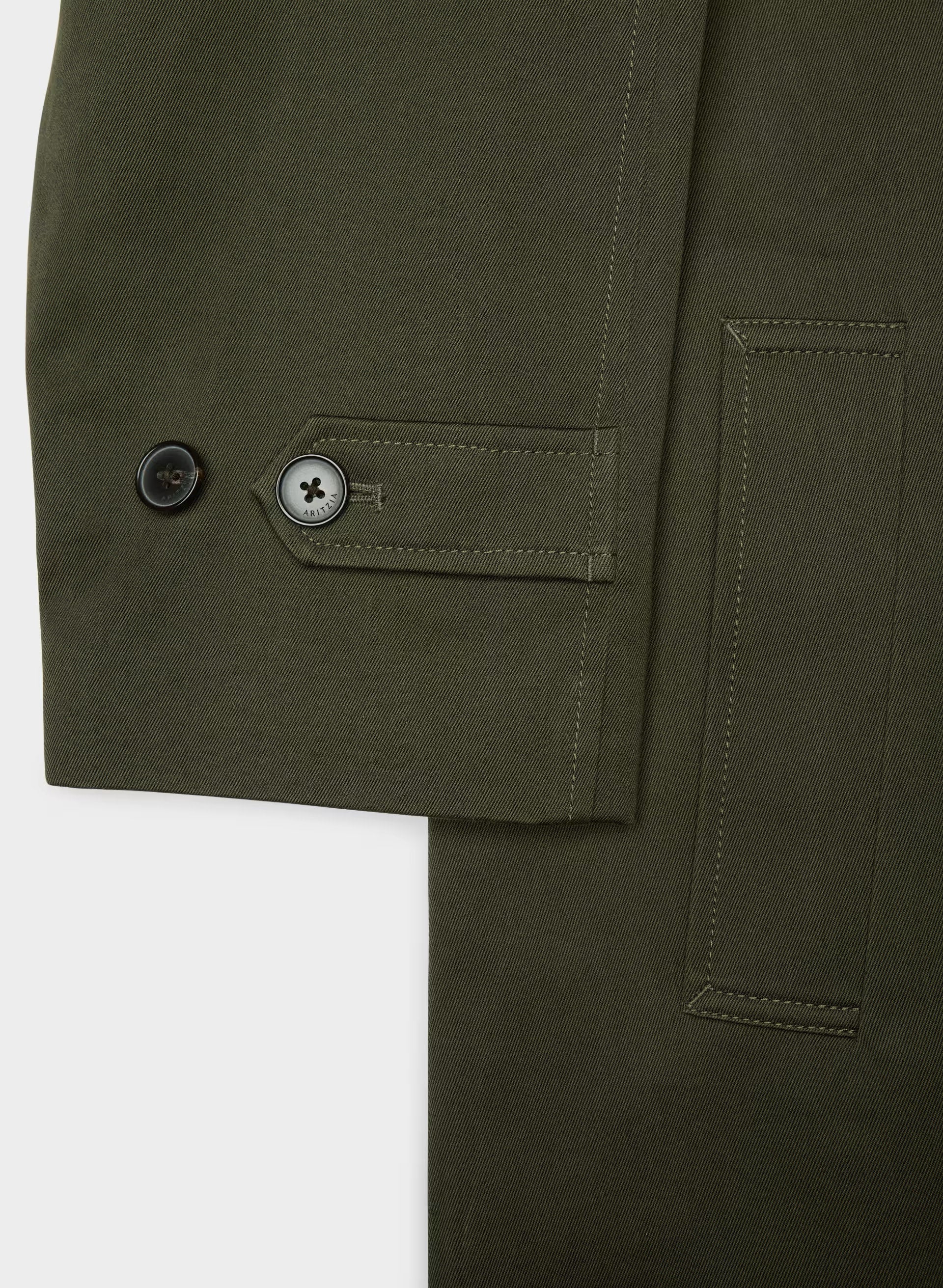 The Regent Trench Coat - Rich Twill - DARK OLIVE