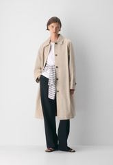 The Regent Trench Coat - Rich Twill - MARCONA BEIGE