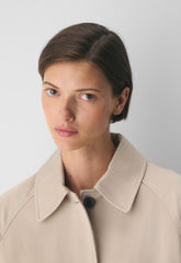 The Regent Trench Coat - Rich Twill - MARCONA BEIGE