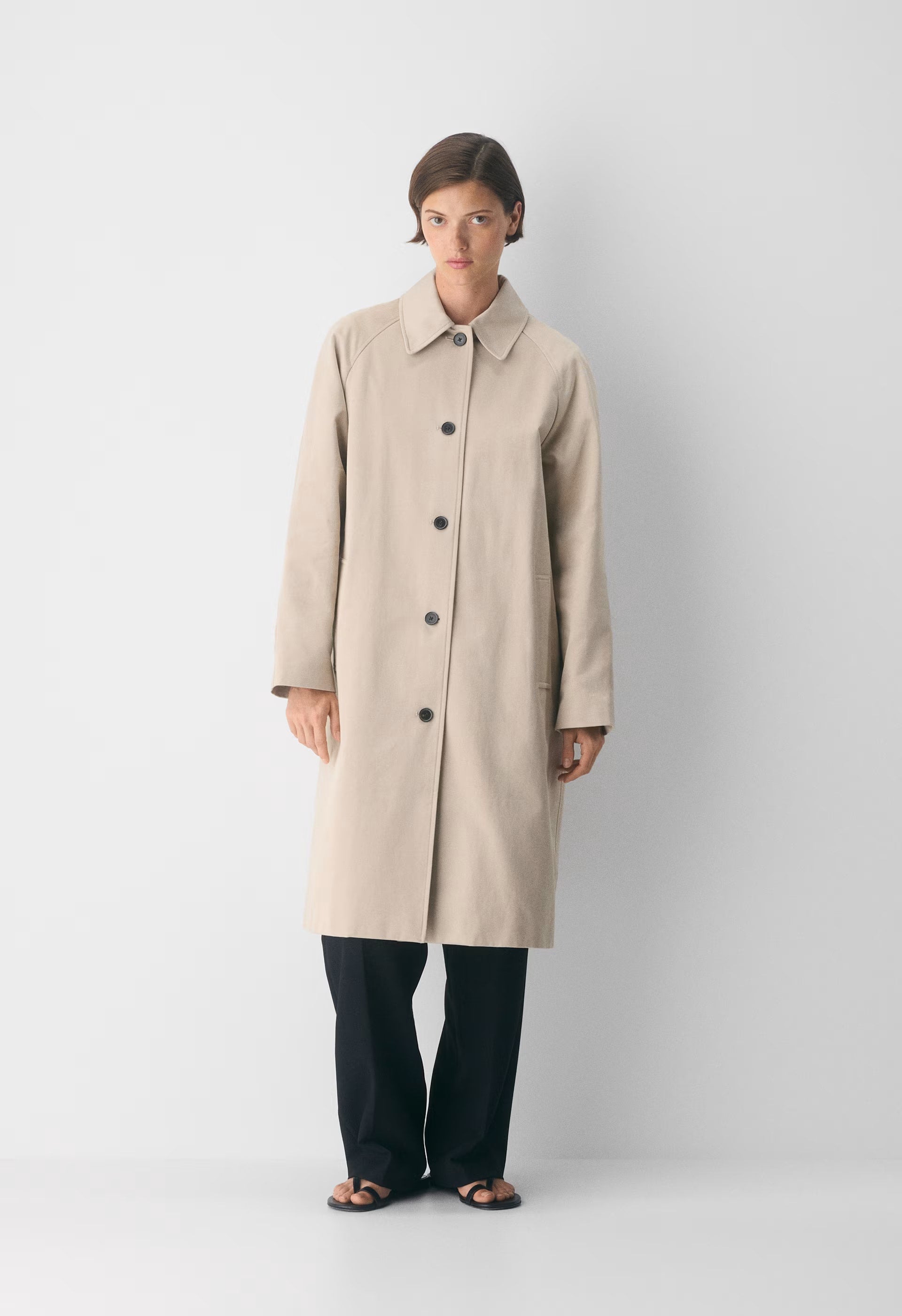 The Regent Trench Coat - Rich Twill - MARCONA BEIGE