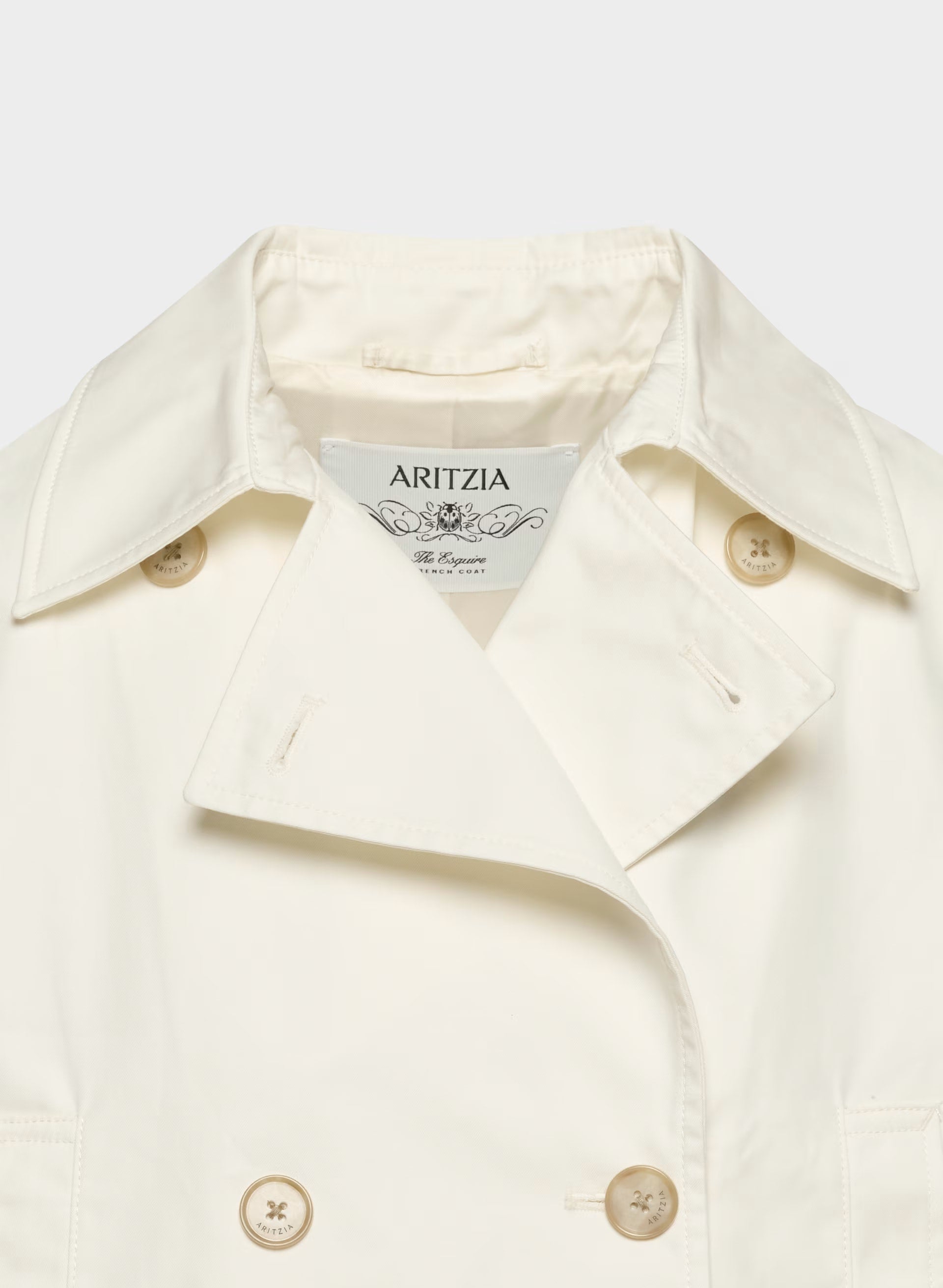 The Esquire Short Trench Coat - City Twill - LIGHT BIRCH