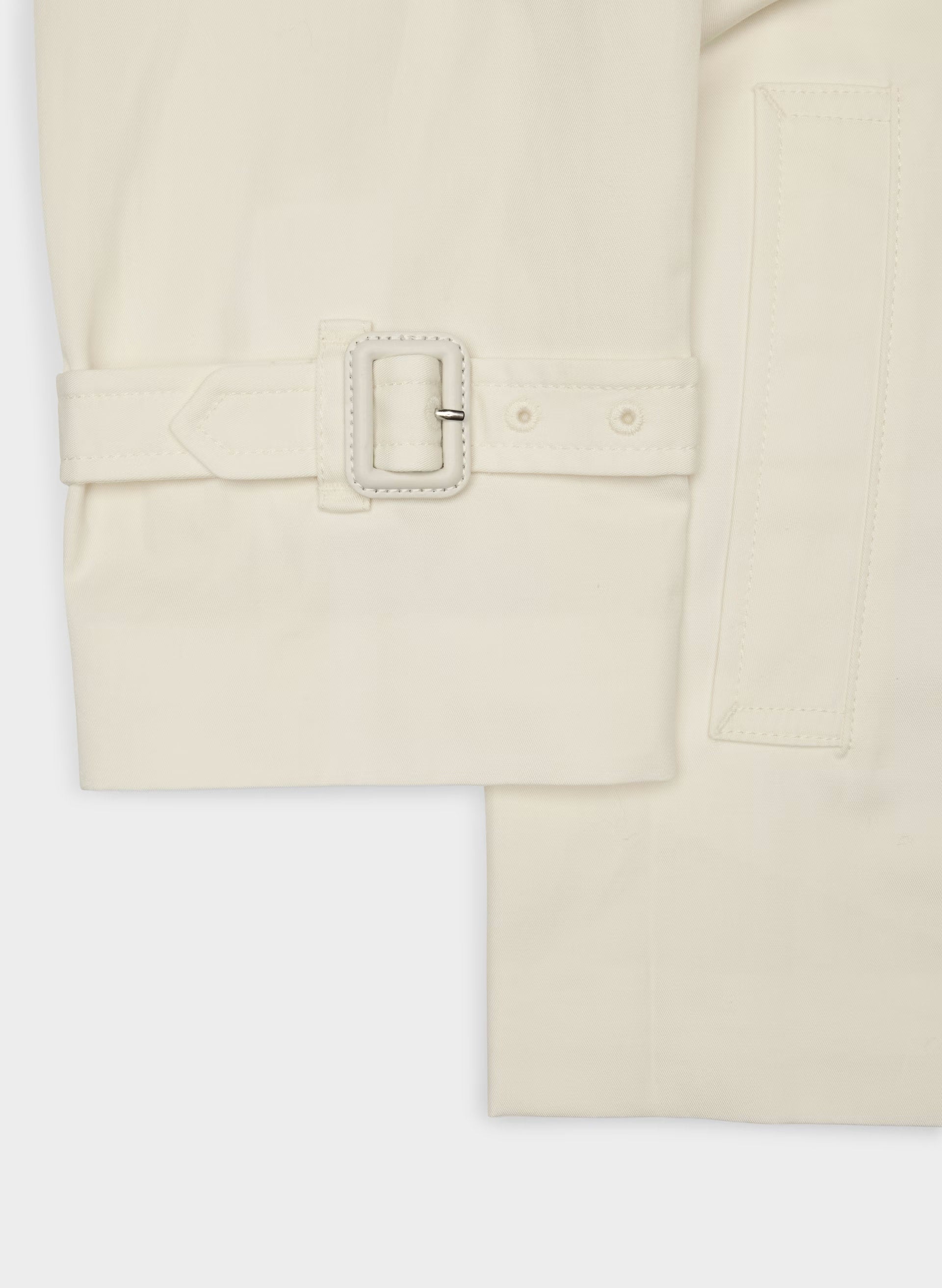 The Esquire Short Trench Coat - City Twill - LIGHT BIRCH