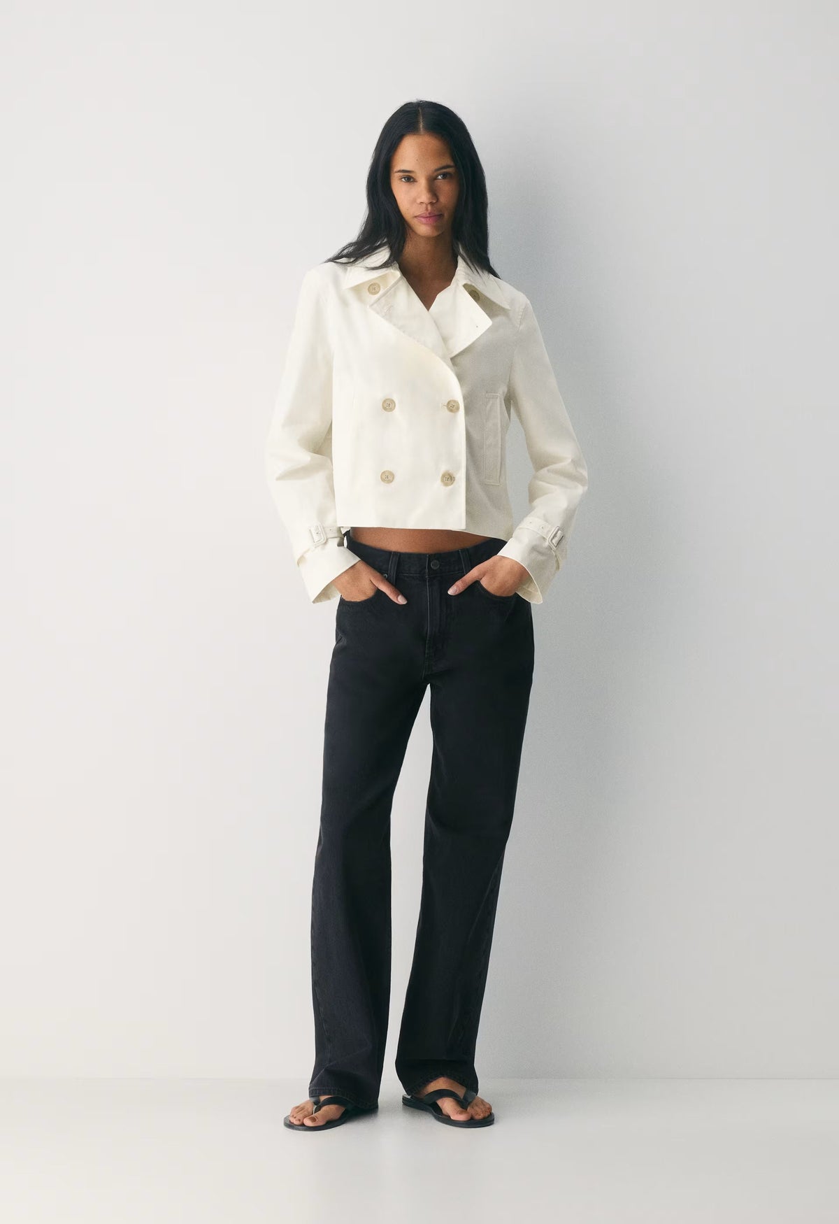 The Esquire Short Trench Coat - City Twill - LIGHT BIRCH