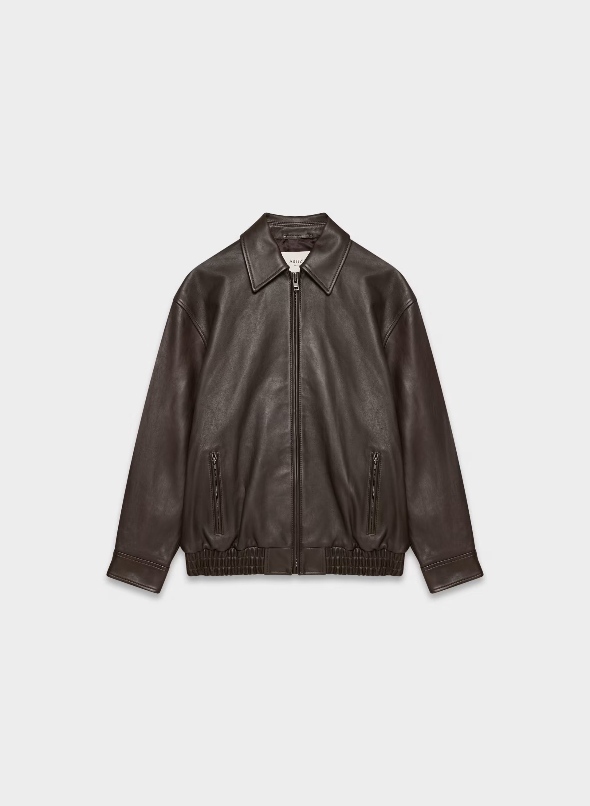Jones Bomber - Leather - BURNT BROWN