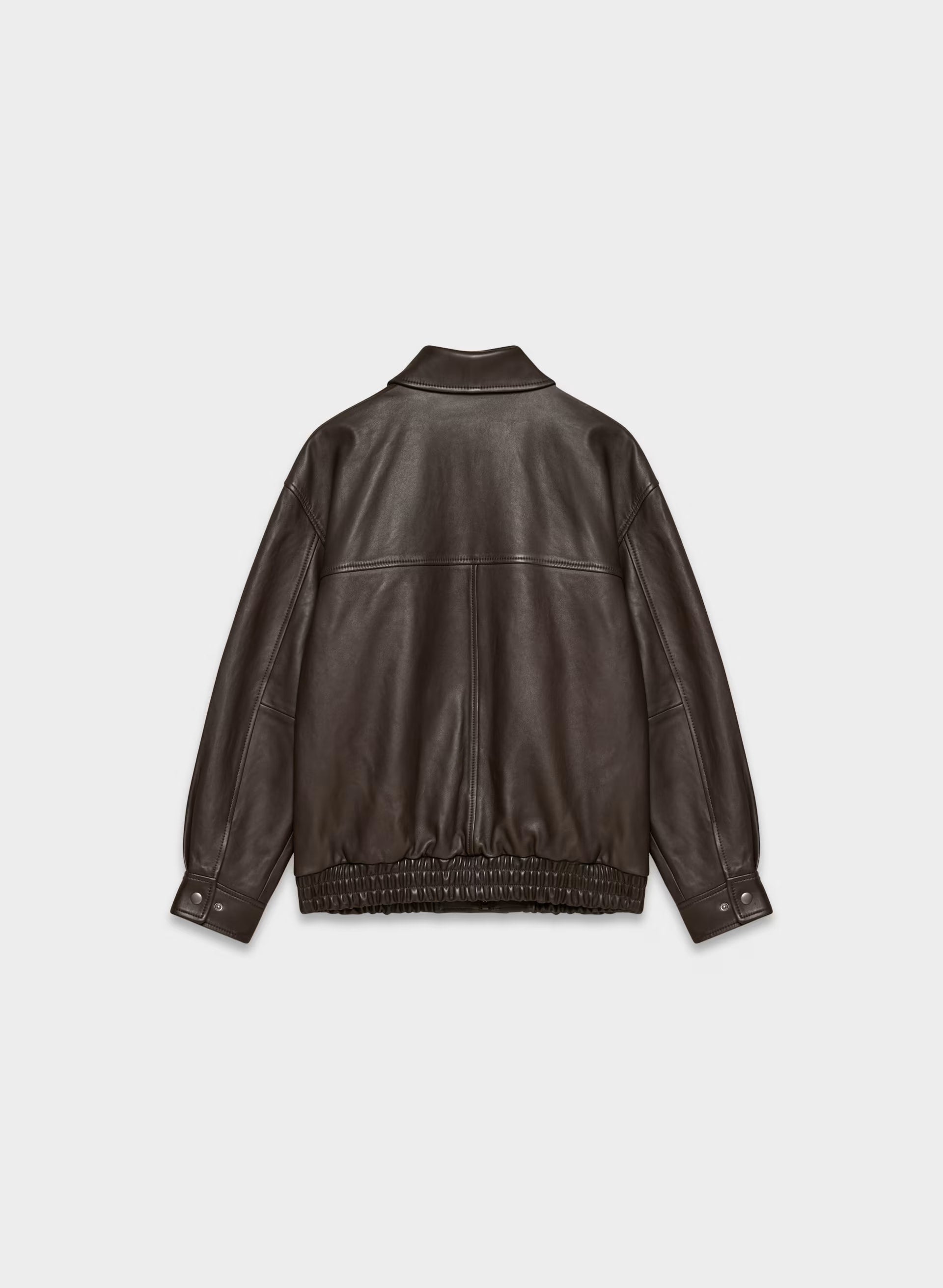 Jones Bomber - Leather - BURNT BROWN