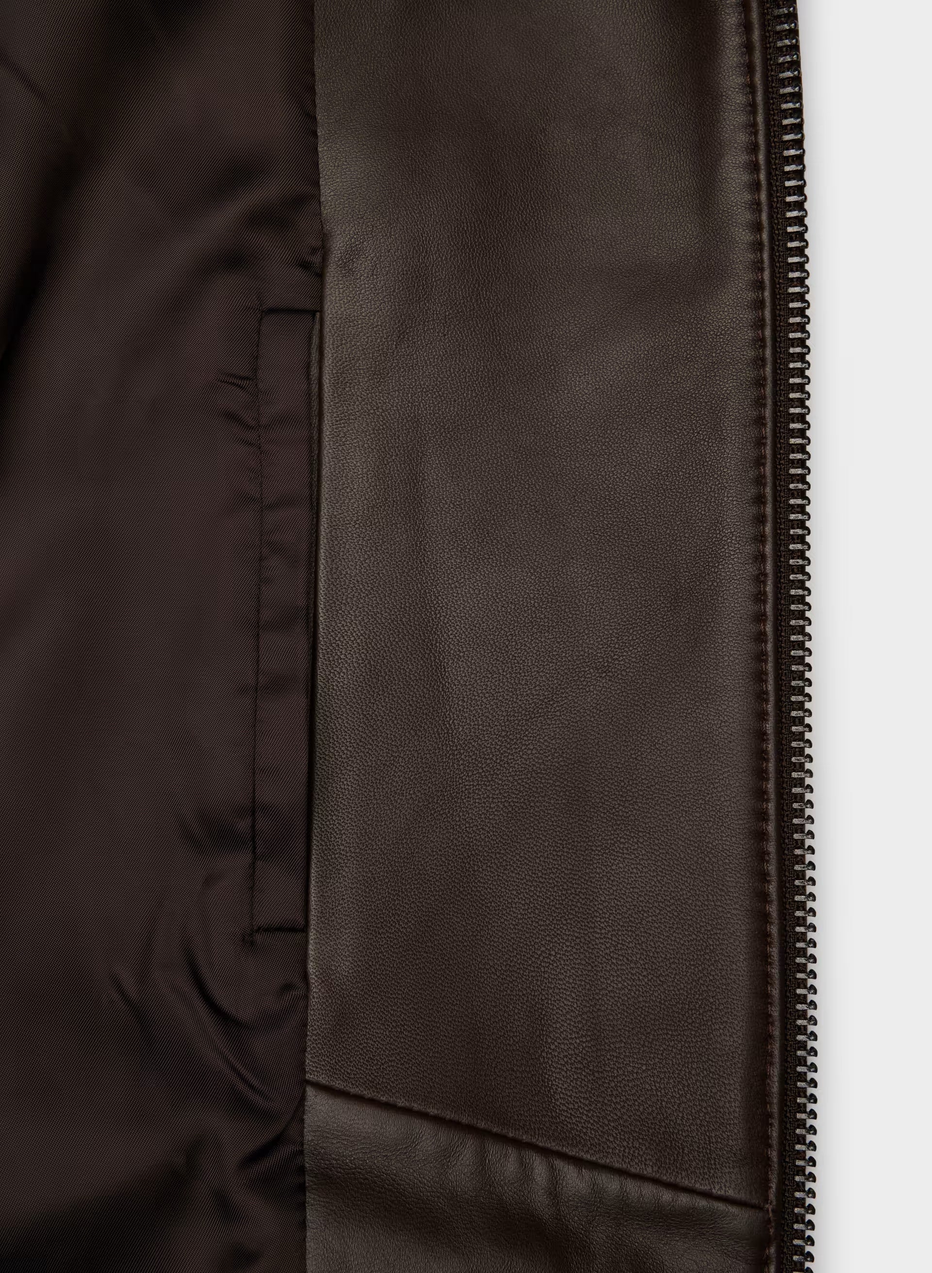 Jones Bomber - Leather - BURNT BROWN