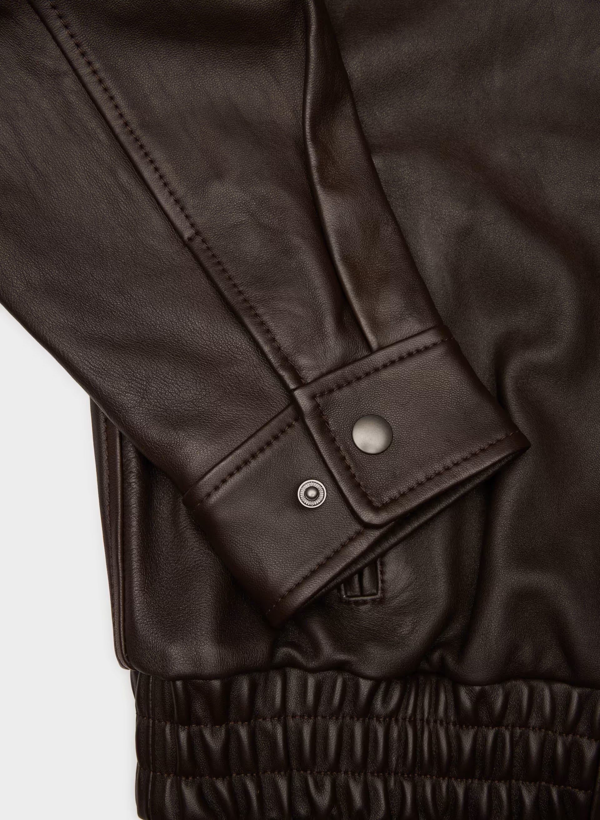 Jones Bomber - Leather - BURNT BROWN