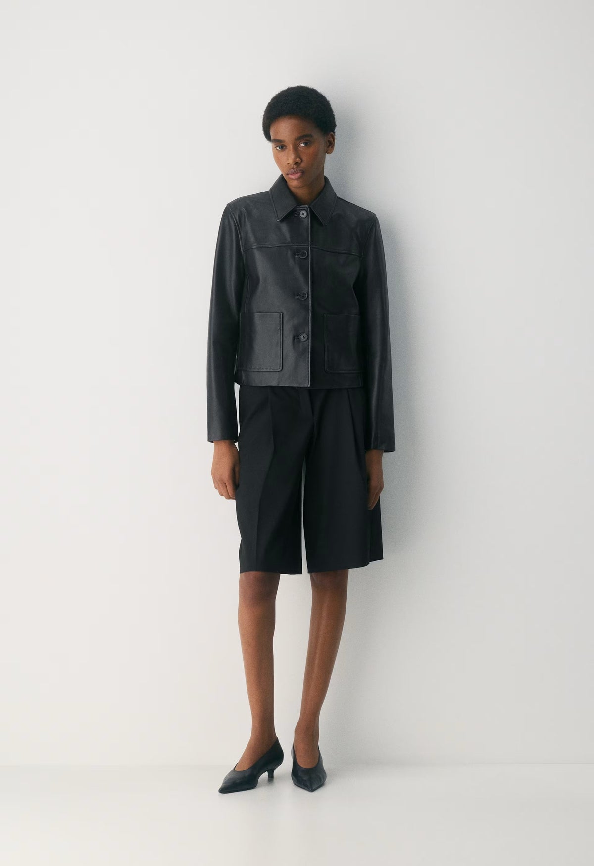 Tori Jacket - Leather - BLACK
