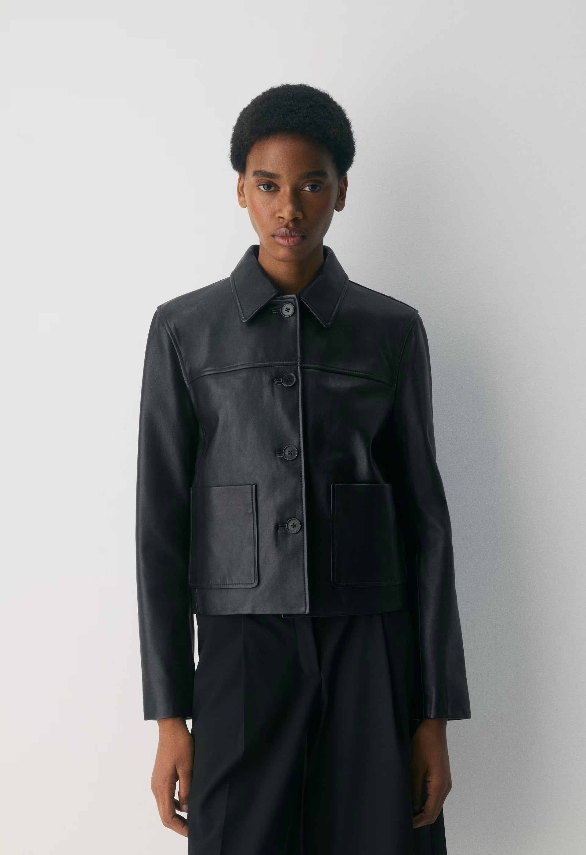 Tori Jacket - Leather - BLACK