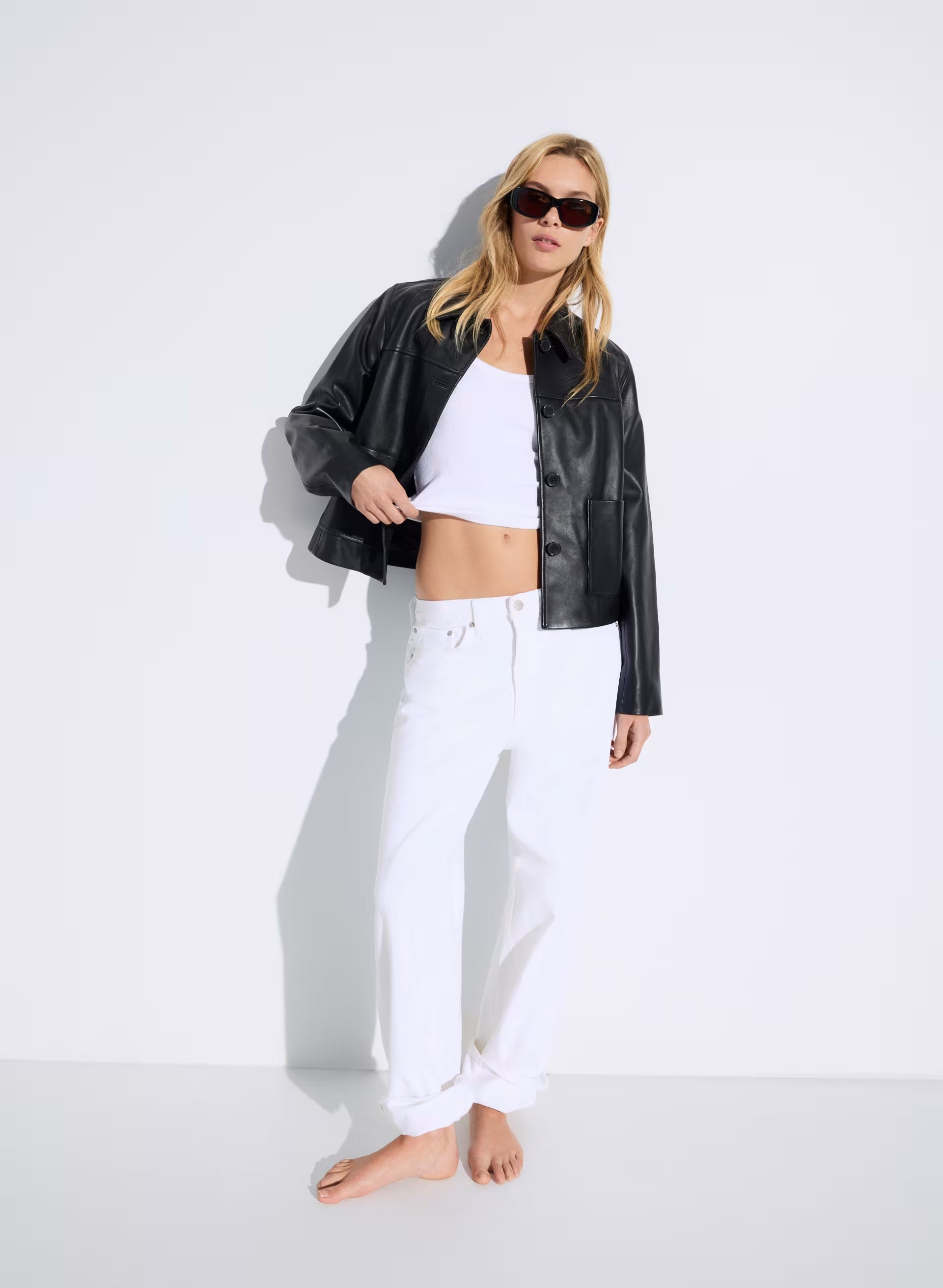 Tori Jacket - Leather - BLACK