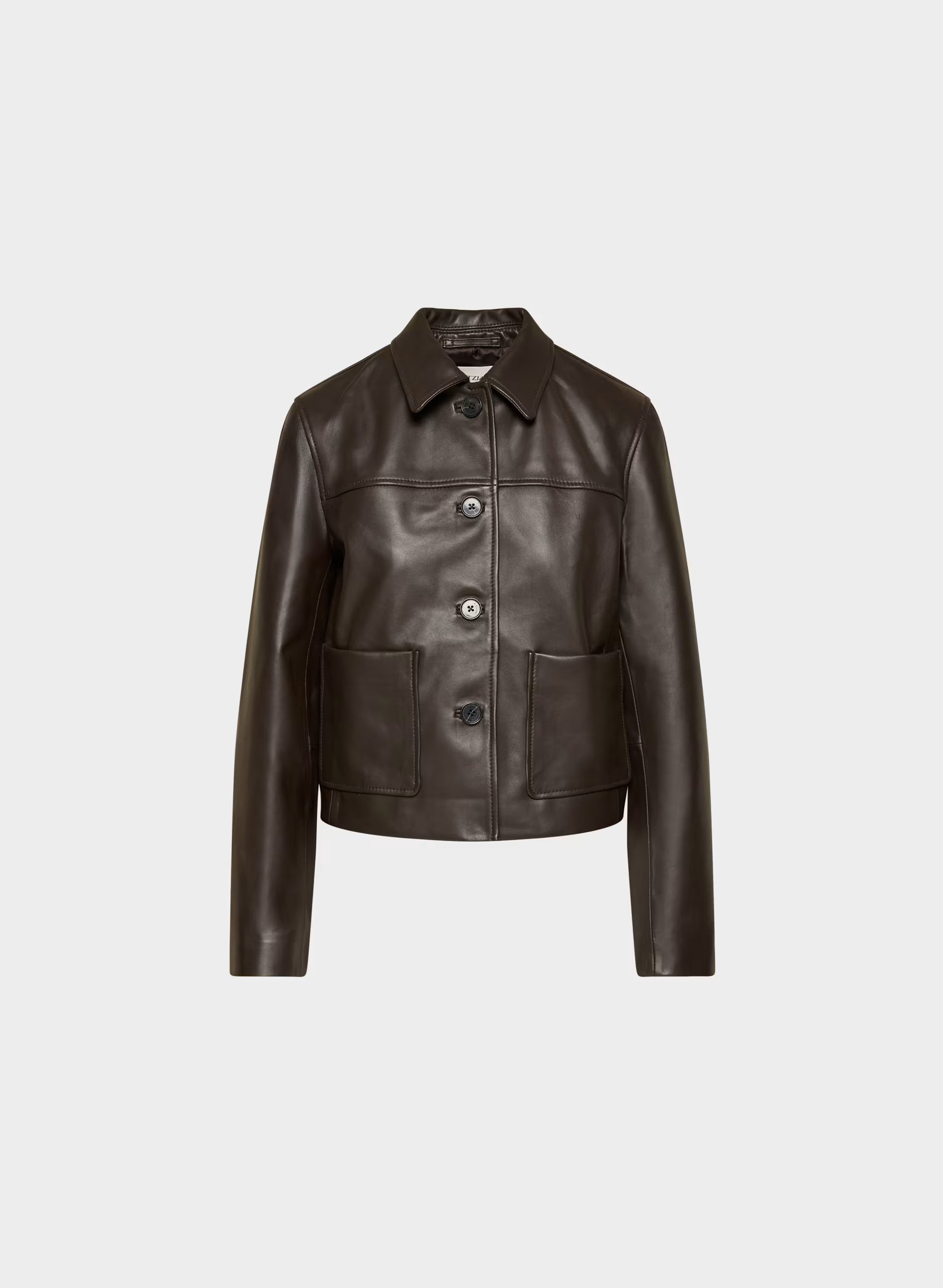Tori Jacket - Leather - DARK COFFEE