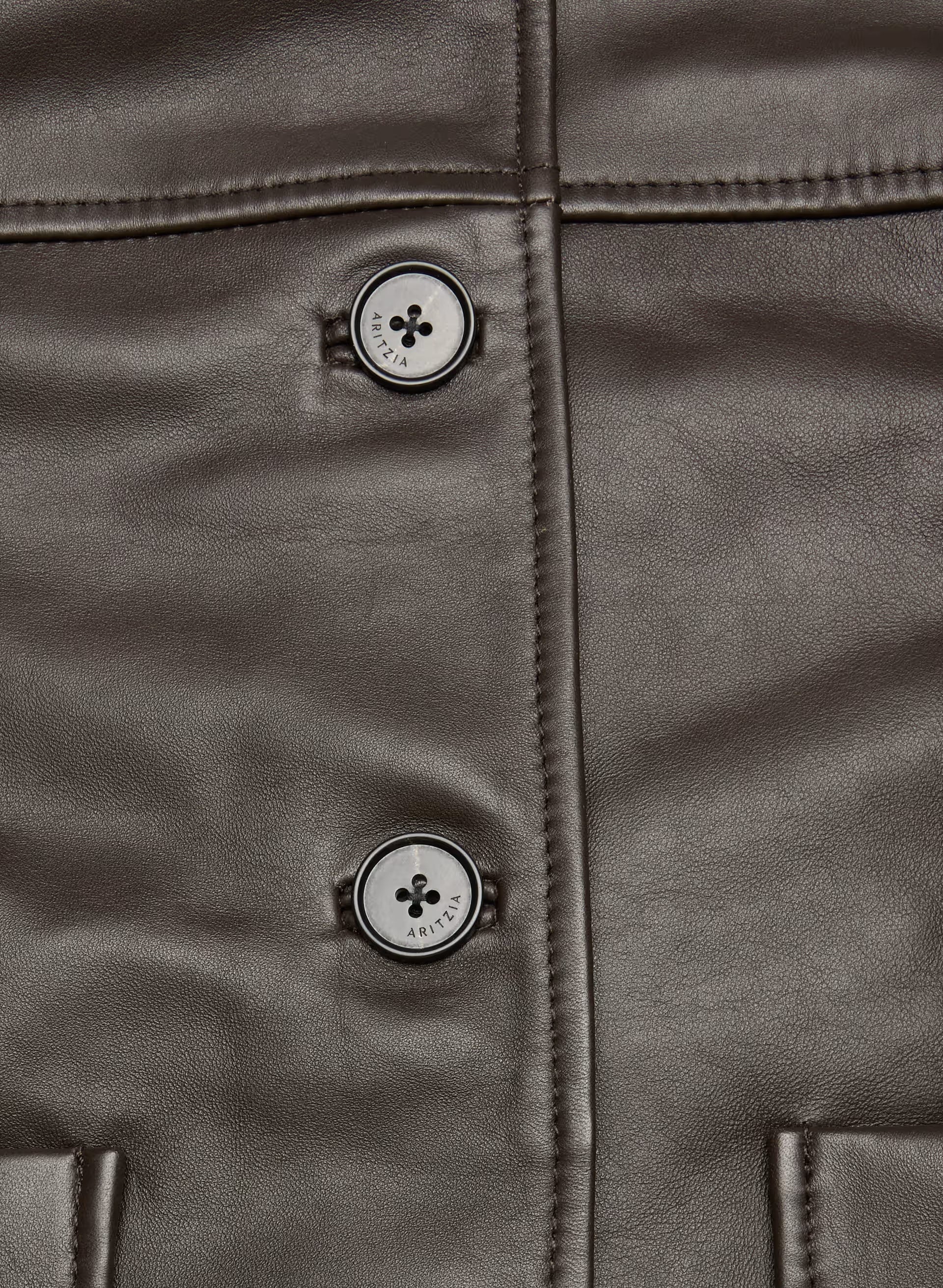 Tori Jacket - Leather - DARK COFFEE