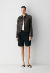 Tori Jacket - Leather - DARK COFFEE