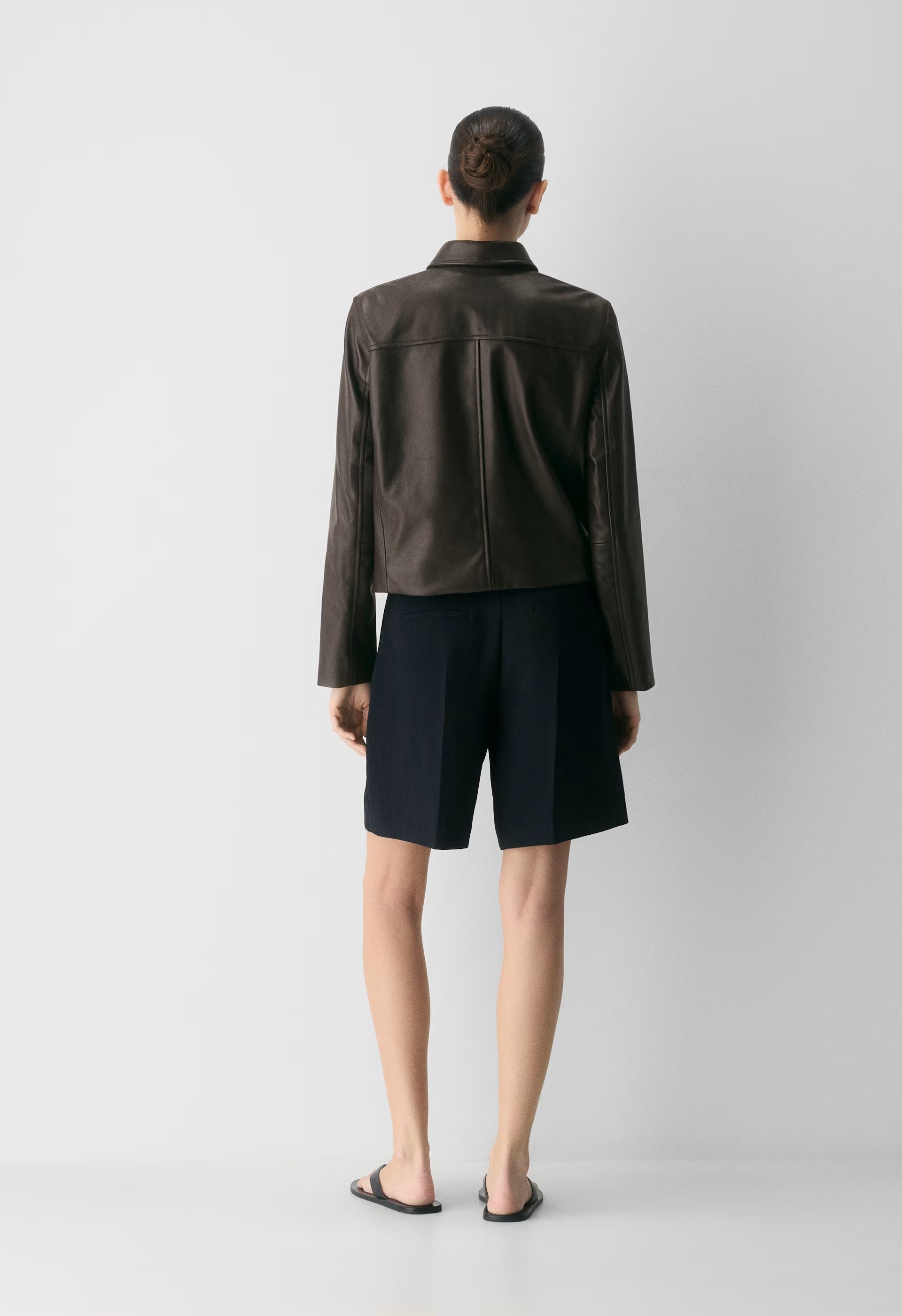 Tori Jacket - Leather - DARK COFFEE