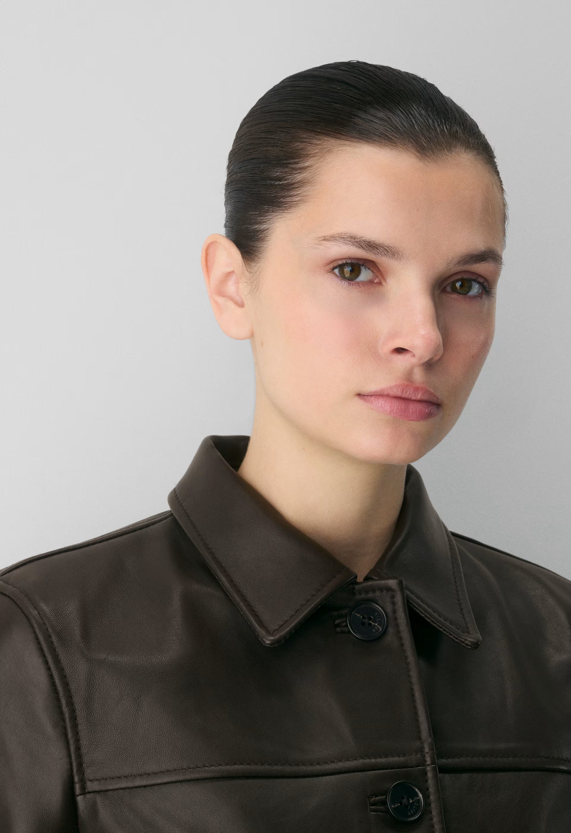 Tori Jacket - Leather - DARK COFFEE