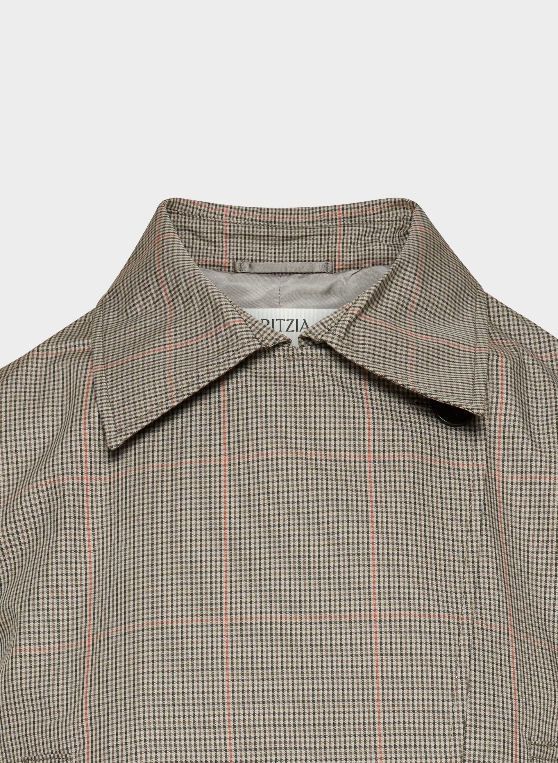 The Esquire Short Trench Coat - City Twill - WSHRT CK ND TP/ANS BRN