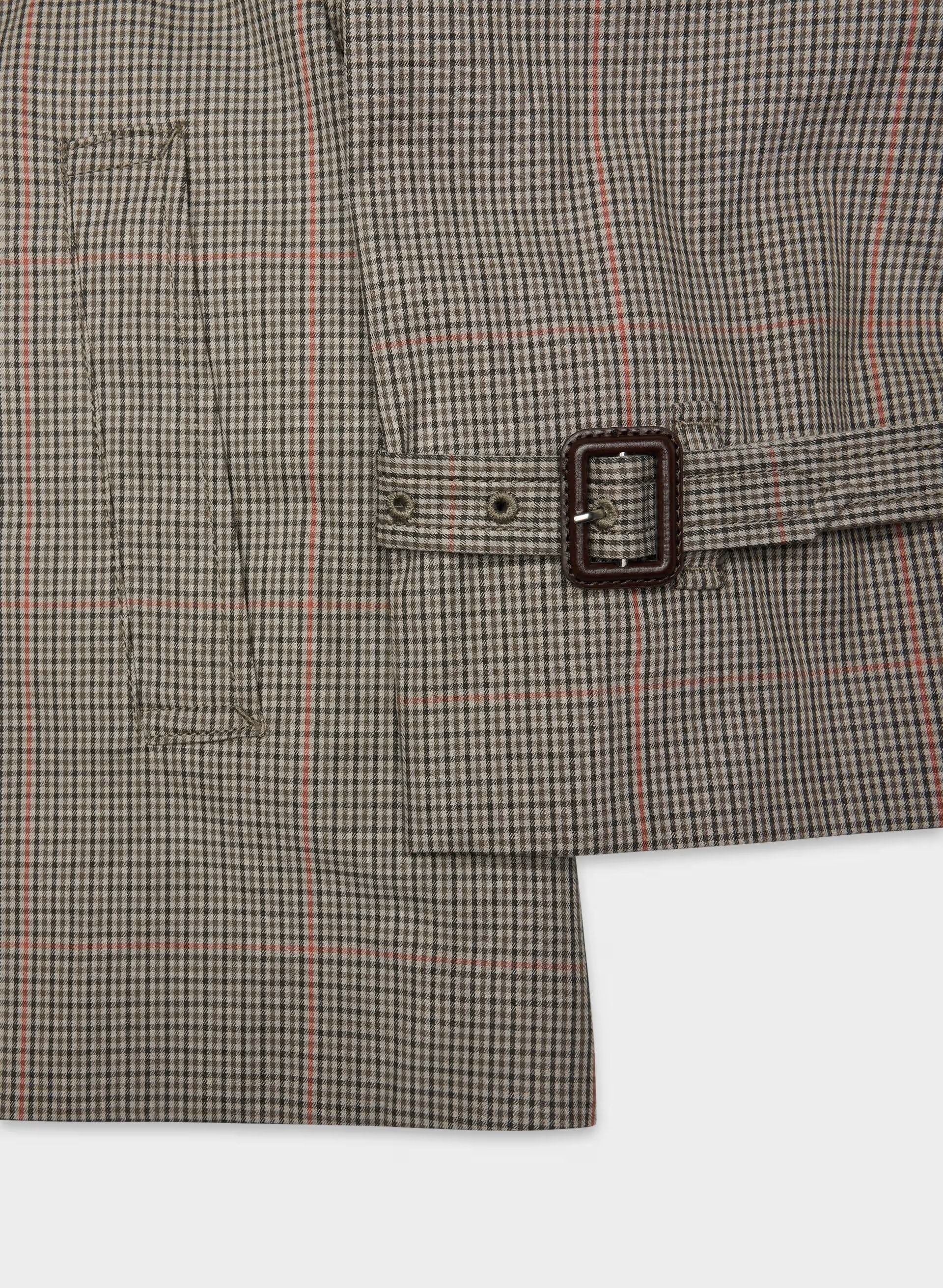 The Esquire Short Trench Coat - City Twill - WSHRT CK ND TP/ANS BRN