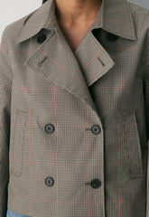 The Esquire Short Trench Coat - City Twill - WSHRT CK ND TP/ANS BRN