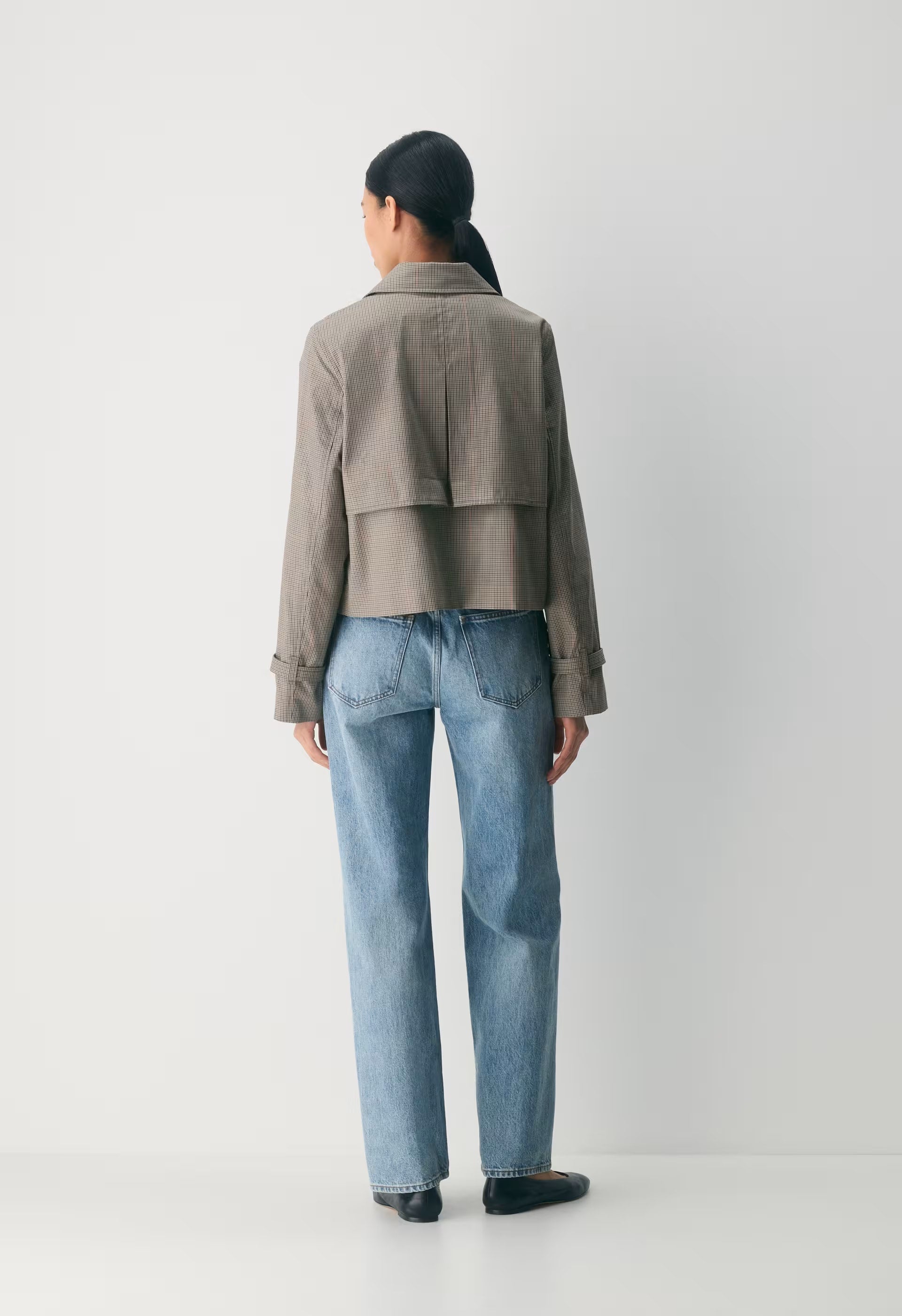 The Esquire Short Trench Coat - City Twill - WSHRT CK ND TP/ANS BRN