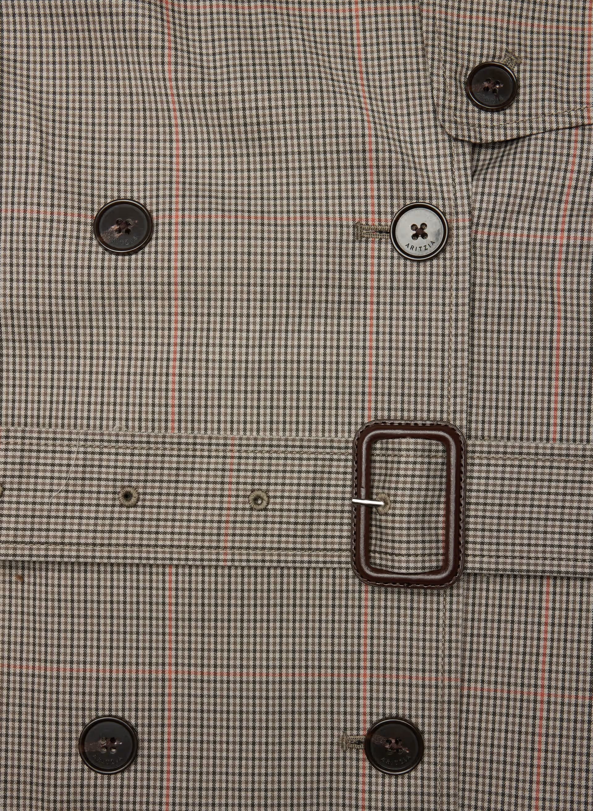 The Finch Trench Coat - City Twill - WSHRT CK ND TP/ANS BRN