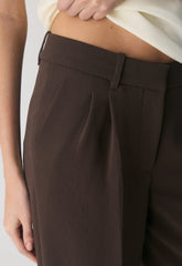 The Effortless Pant™ Lo-Rise - Crepette™ - RICH MOCHA BROWN
