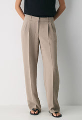 The Effortless Pant™ Lo-Rise - Crepette™ - NOMAD TAUPE