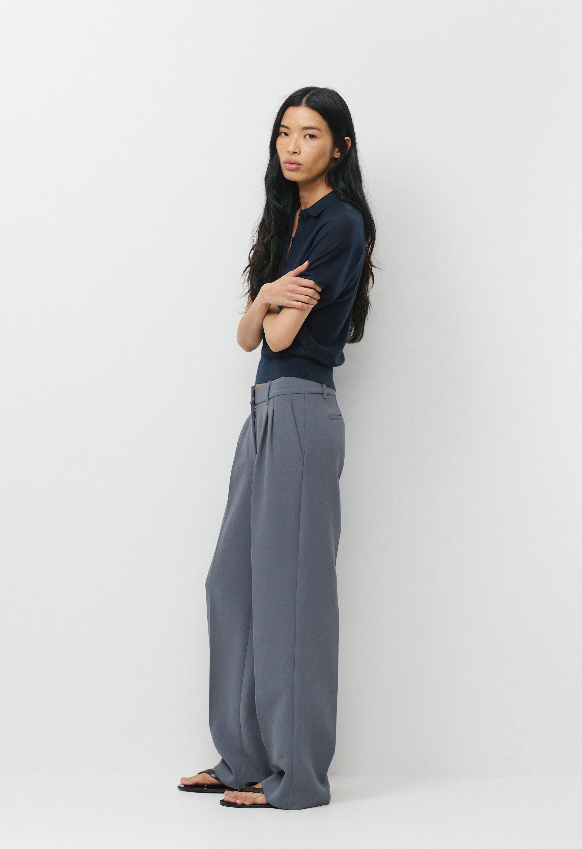 The Effortless Pant™ Lo-Rise - Crepette™ - VINTAGE NAVY