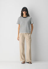 The Effortless Pant™ Lo-Rise - Crepette™ - MARCONA BEIGE