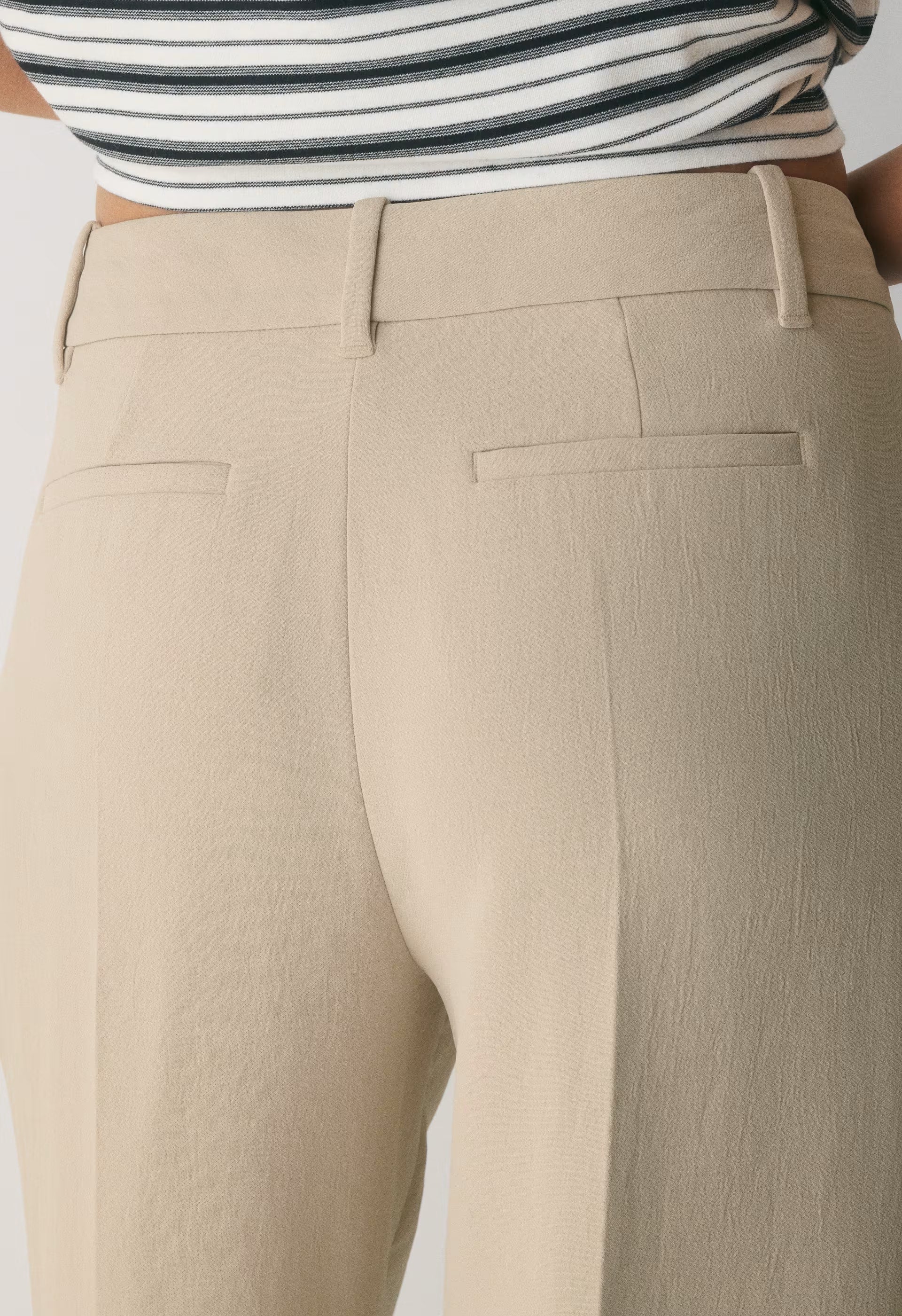 The Effortless Pant™ Lo-Rise - Crepette™ - MARCONA BEIGE