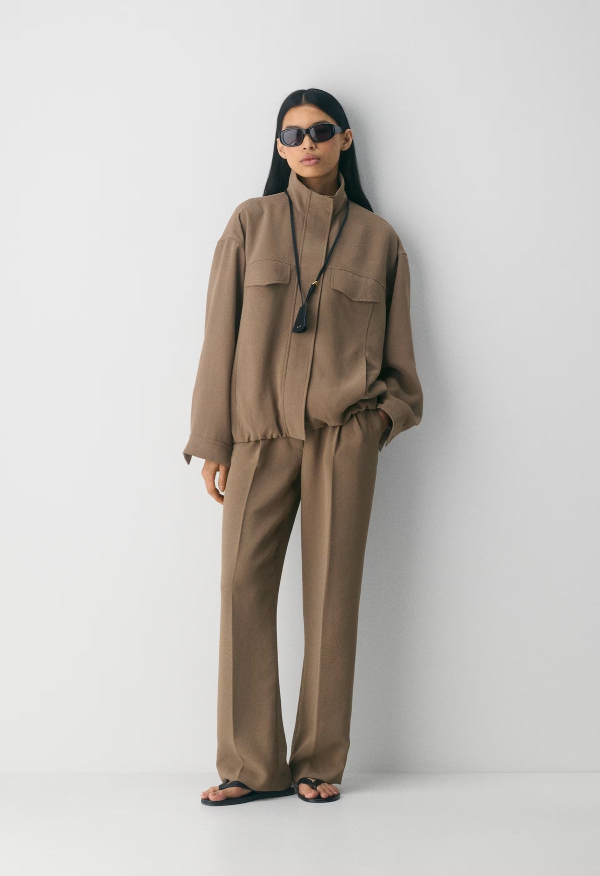 The Effortless Pant™ Lo-Rise - Crepette™ - FOLIO TAUPE