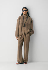 The Effortless Pant™ Lo-Rise - Crepette™ - FOLIO TAUPE