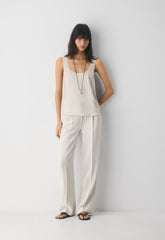The Effortless Pant™ Lo-Rise - Crepette™ - METROPOLIS BEIGE